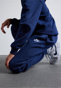 CLUB UNISEX - Tracksuit bottoms - midnight navy/white