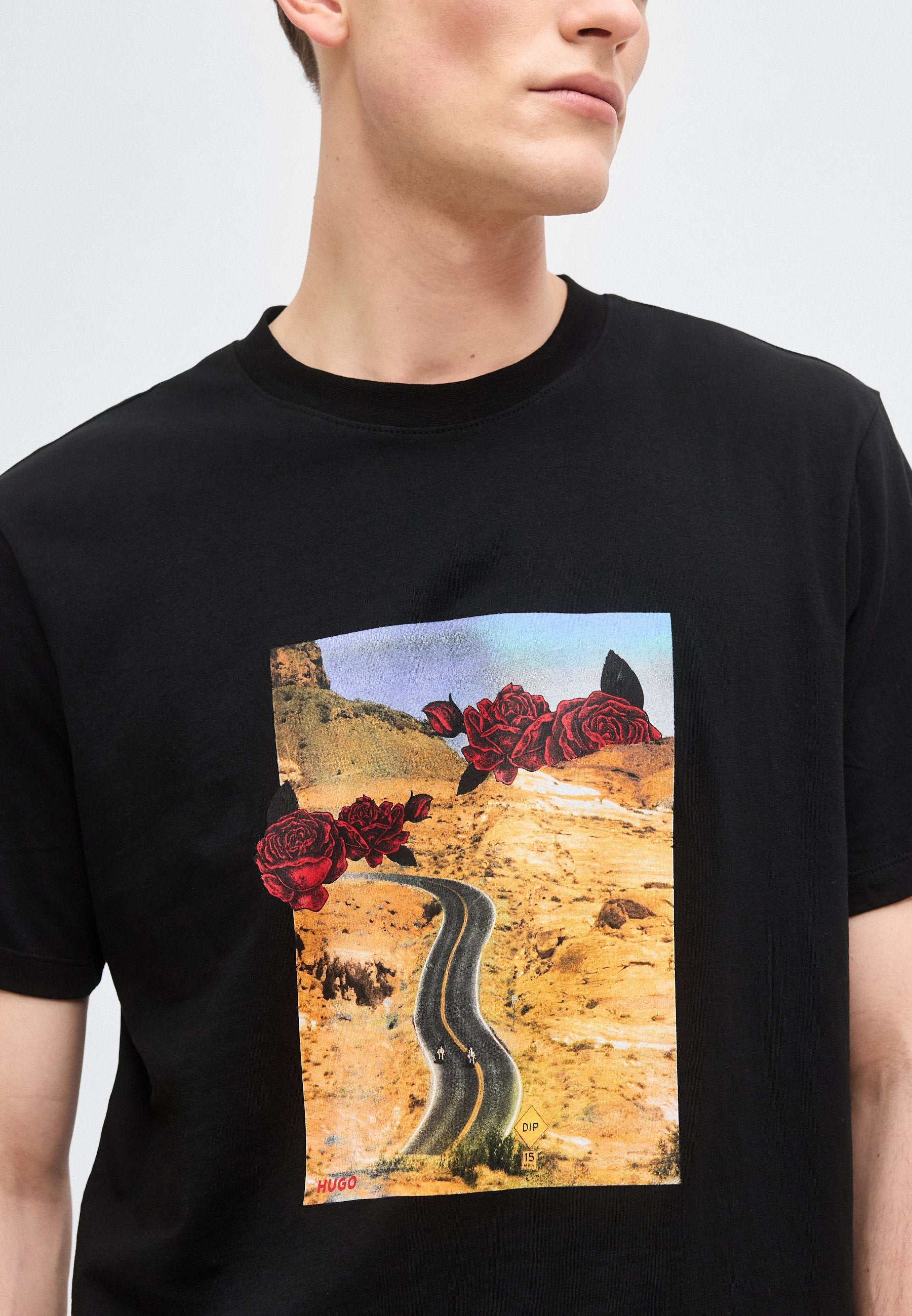 DIKERD - Print T-shirt - black