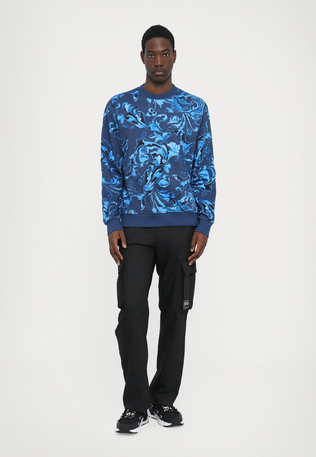 PRINT - Sweatshirt - navy
