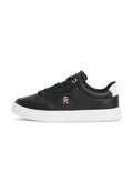 BASKETS EN CUIR TH MONOGRAM - Baskets - noir