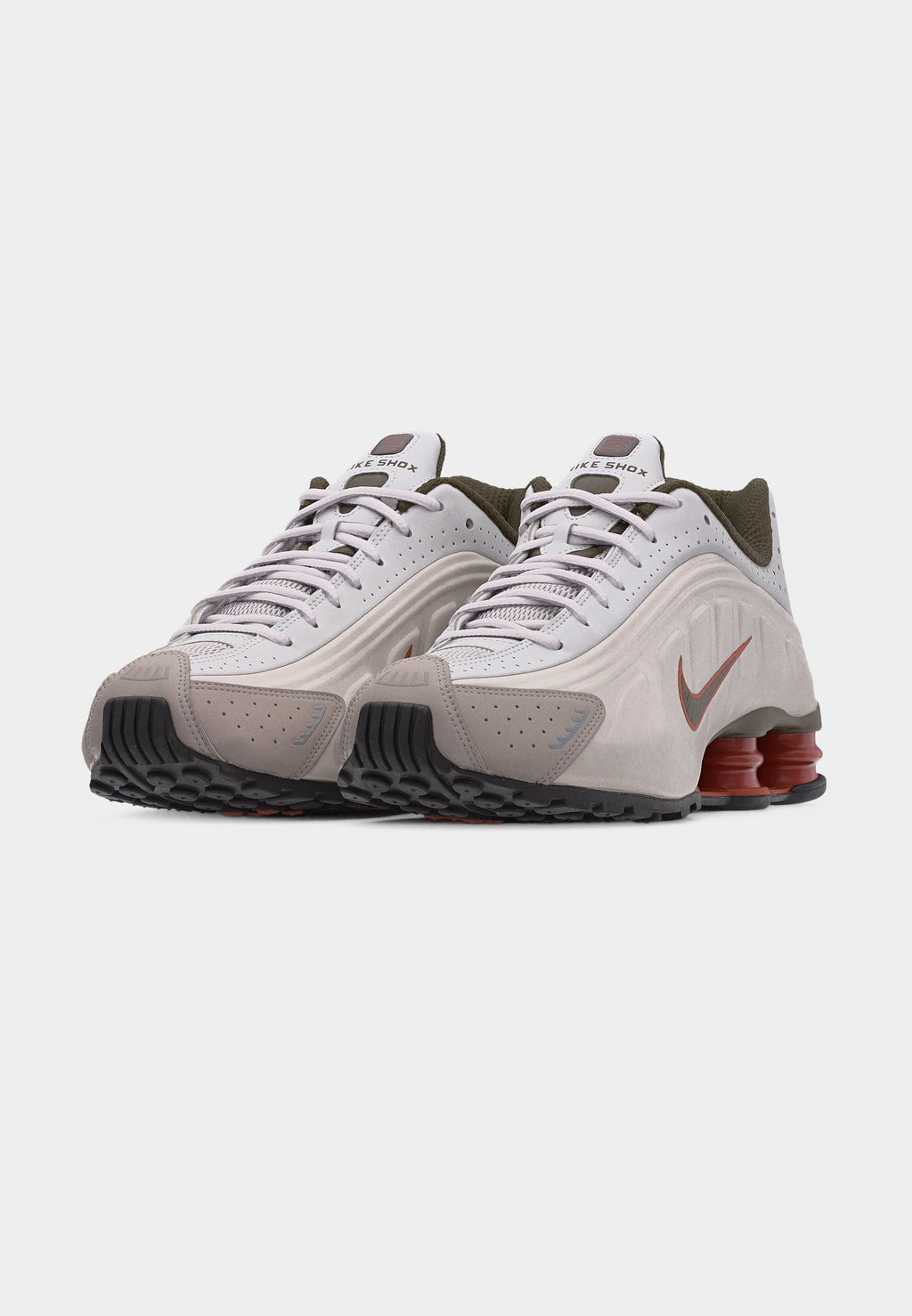 SHOX R4 UNISEX - Trainers - vast grey/dark hazel/dusty peach/black