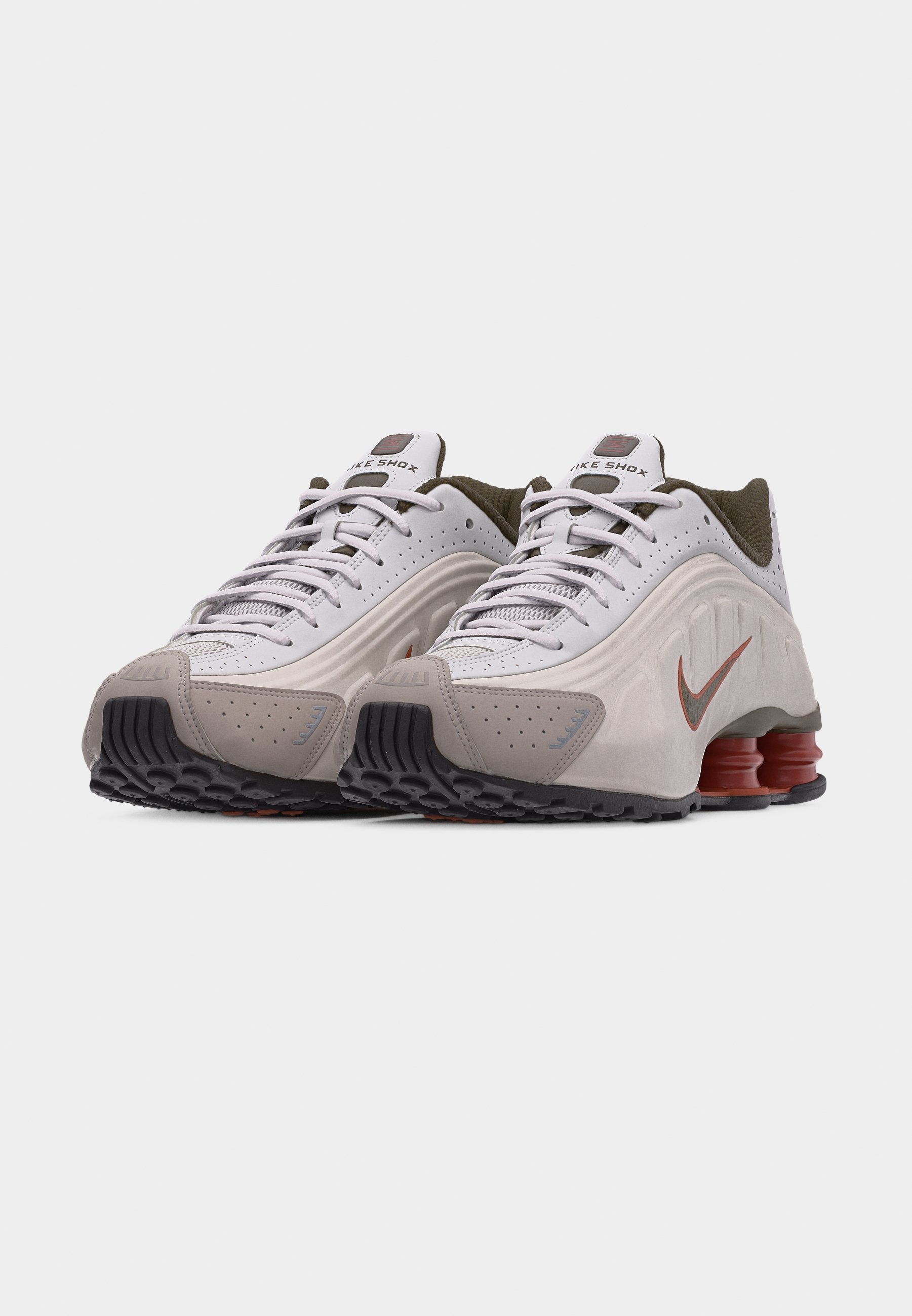 SHOX R4 UNISEX - Trainers - vast grey/dark hazel/dusty peach/black