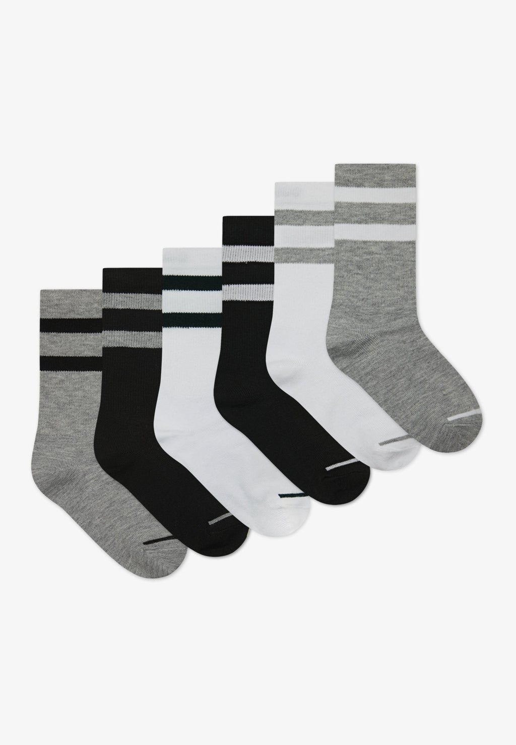 WORDMARK CREW UNISEX 6 PACK  - Socks - dark grey heather
