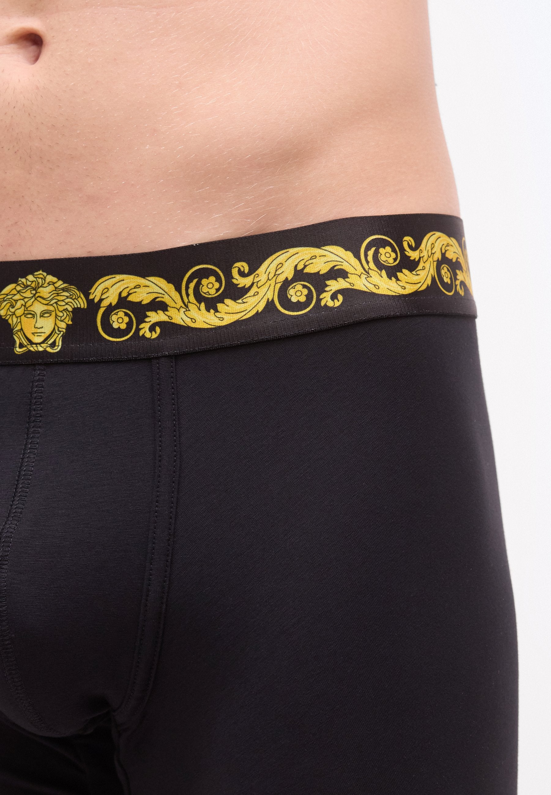 TRUNK PRINTED - Trunks - black/gold-coloured