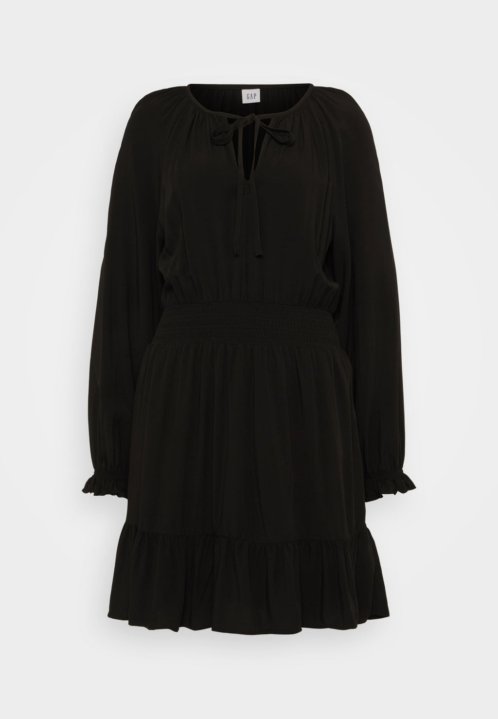 SMOCK WAIST DRESS - Day dress - black