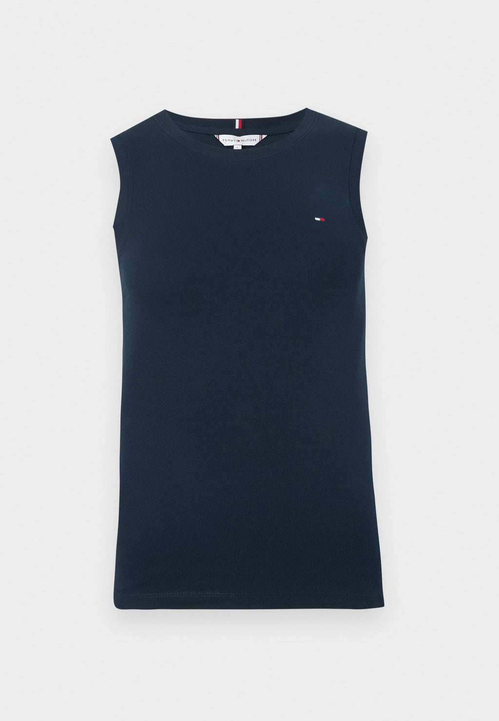 DAR KESİM BİSİKLET YAKA KUMAŞ TANK TOP - Üst - koyu gece mavisi