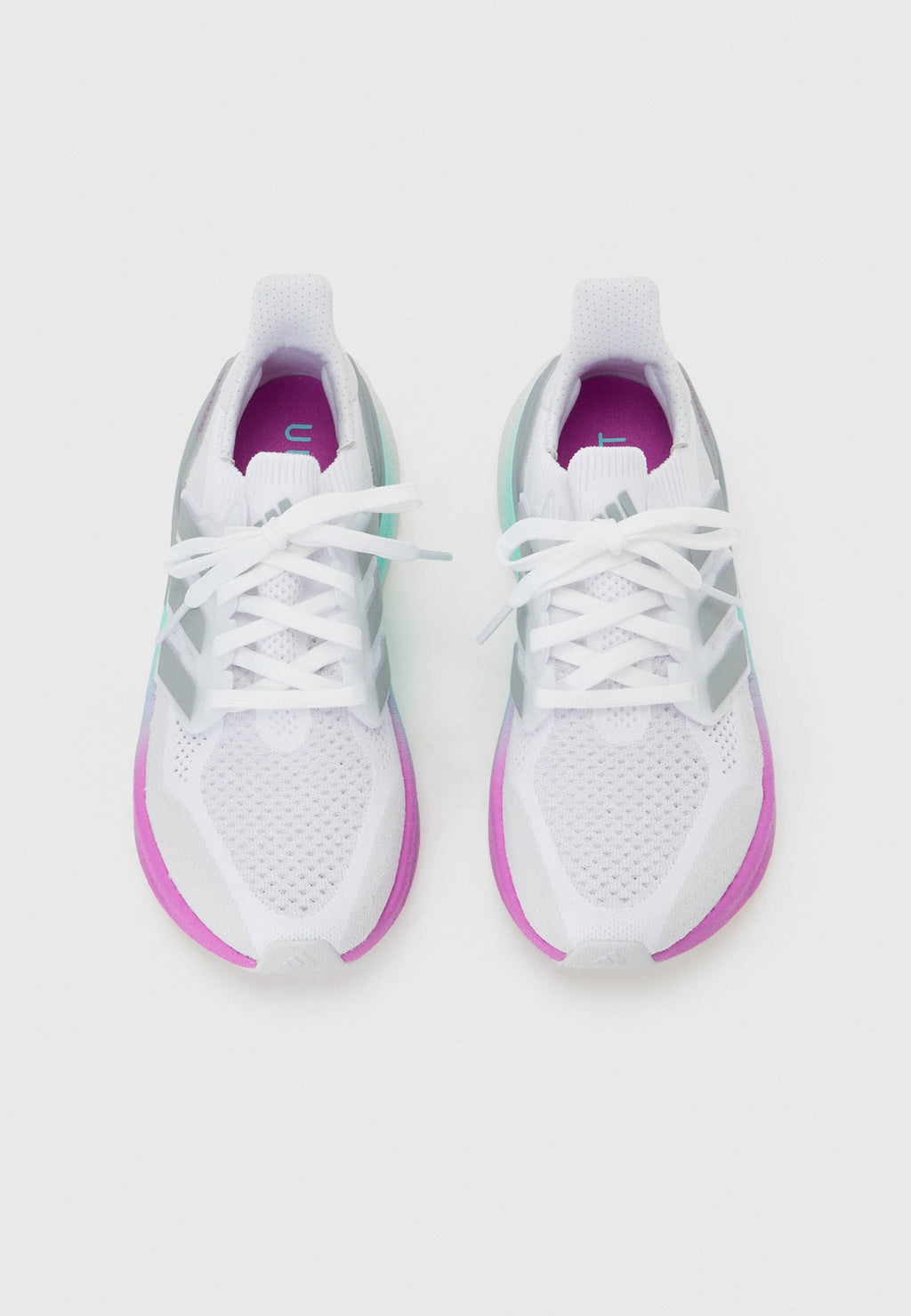 ULTRABOOST 5 W - Road running shoes - cloud white/halo silver-coloured/purple burst