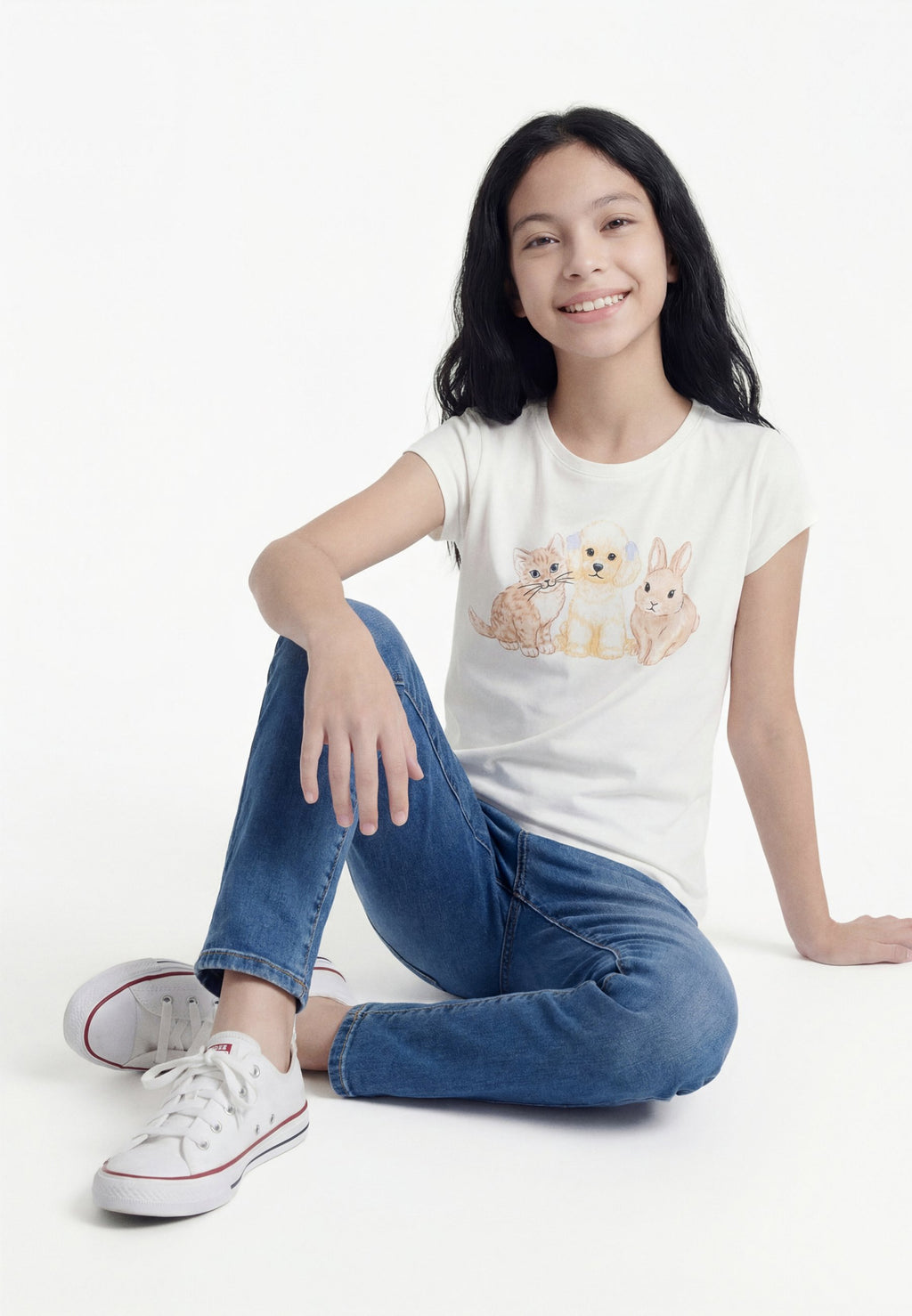 GRAPHIC TEE 2 PACK - Print T-shirt - light heather grey