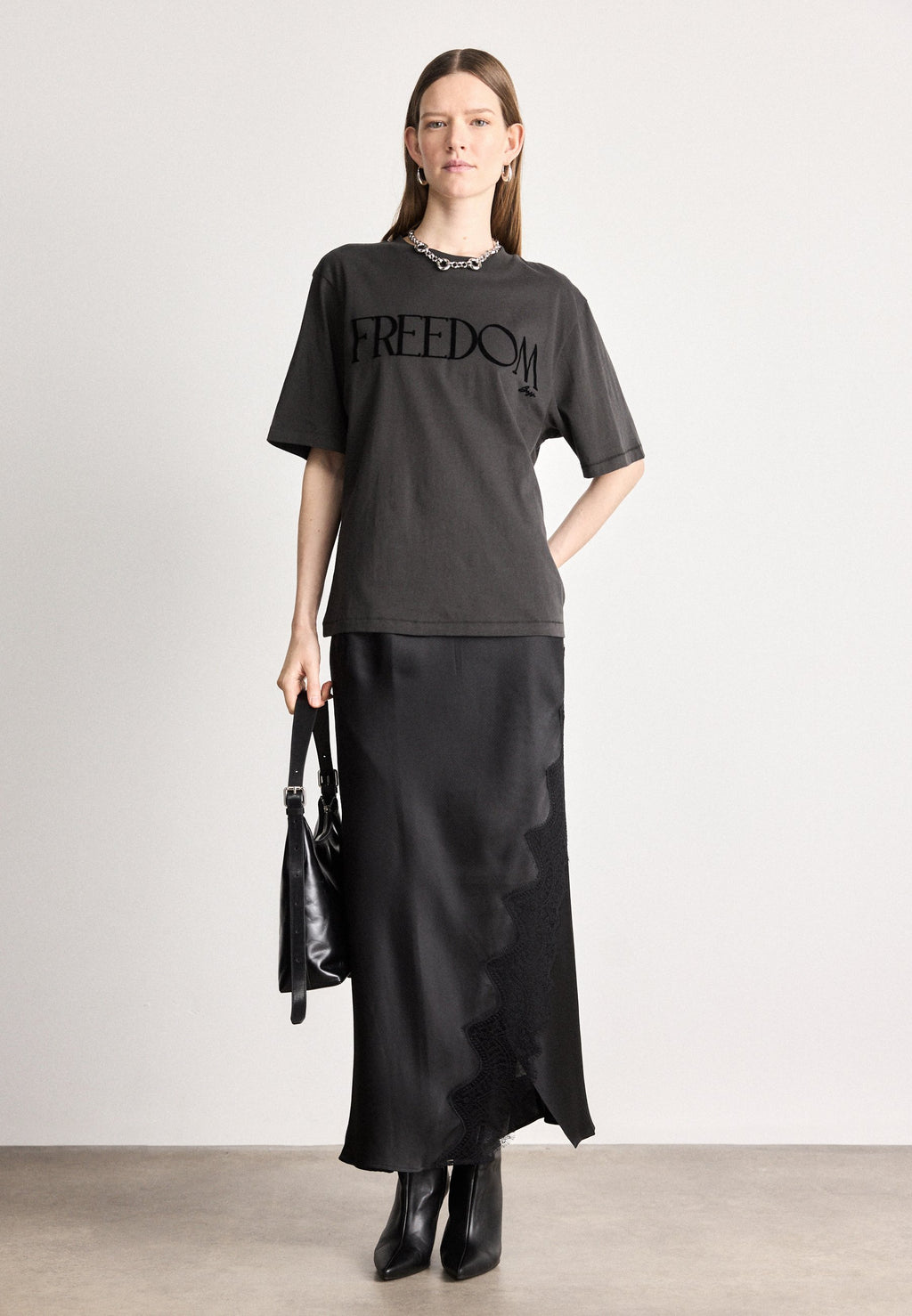 EREGULAR - Print T-shirt - open grey