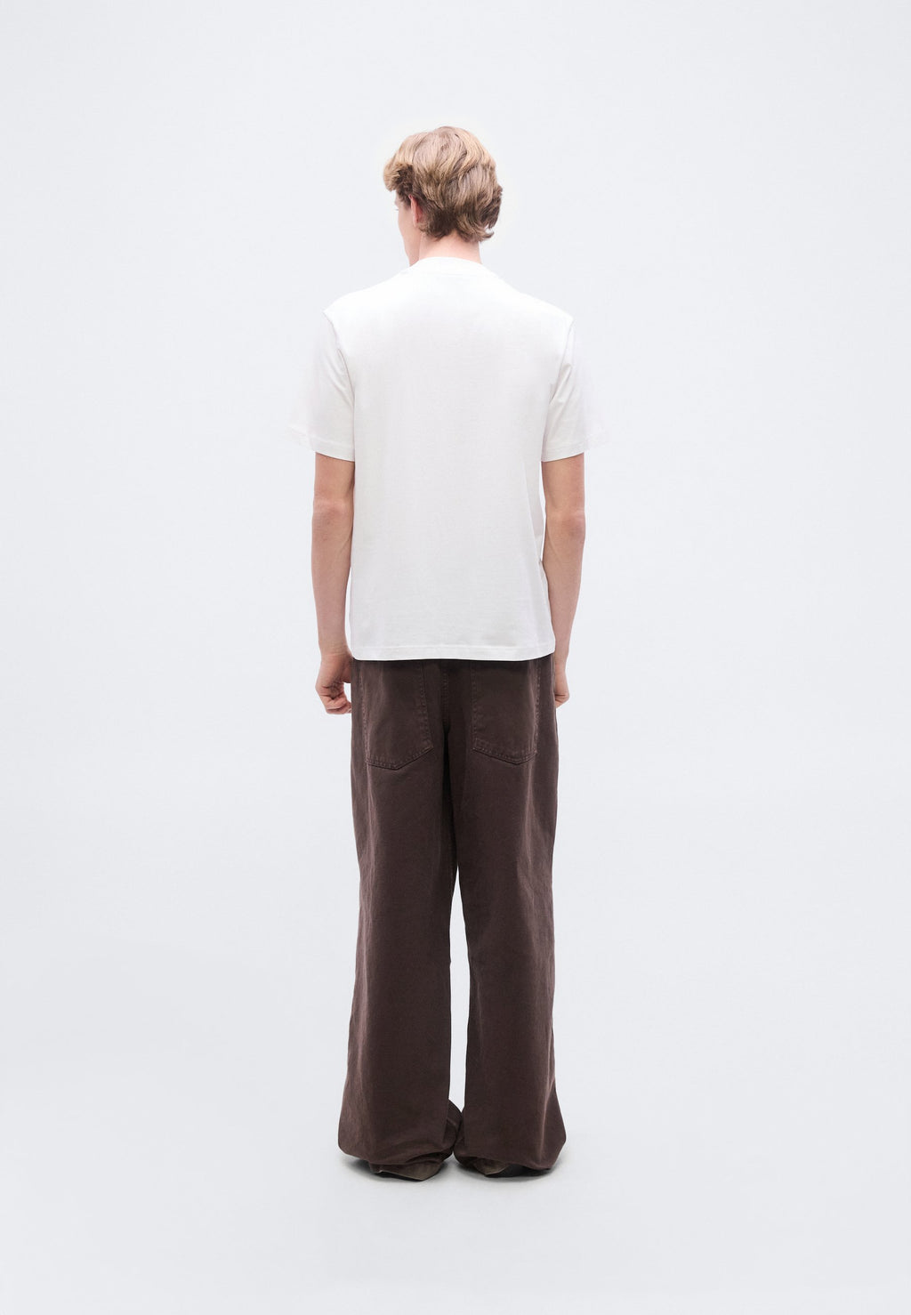 TEE COLLAR - Basic T-shirt - white