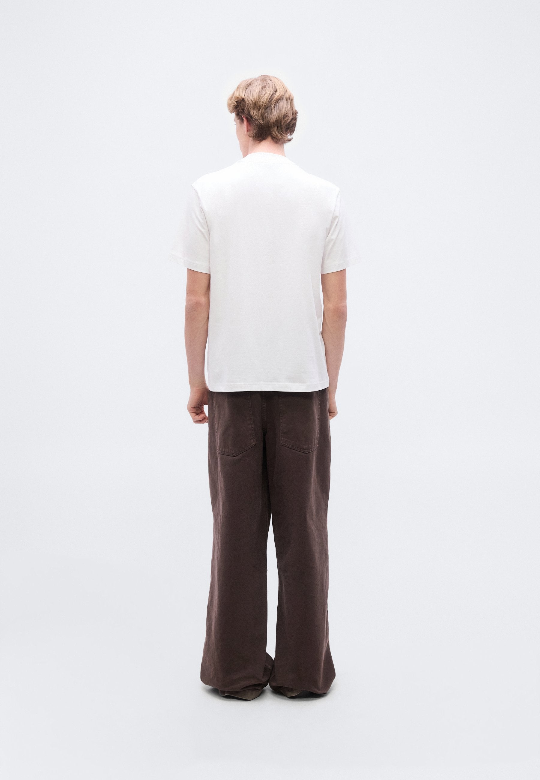 TEE COLLAR - Basic T-shirt - white