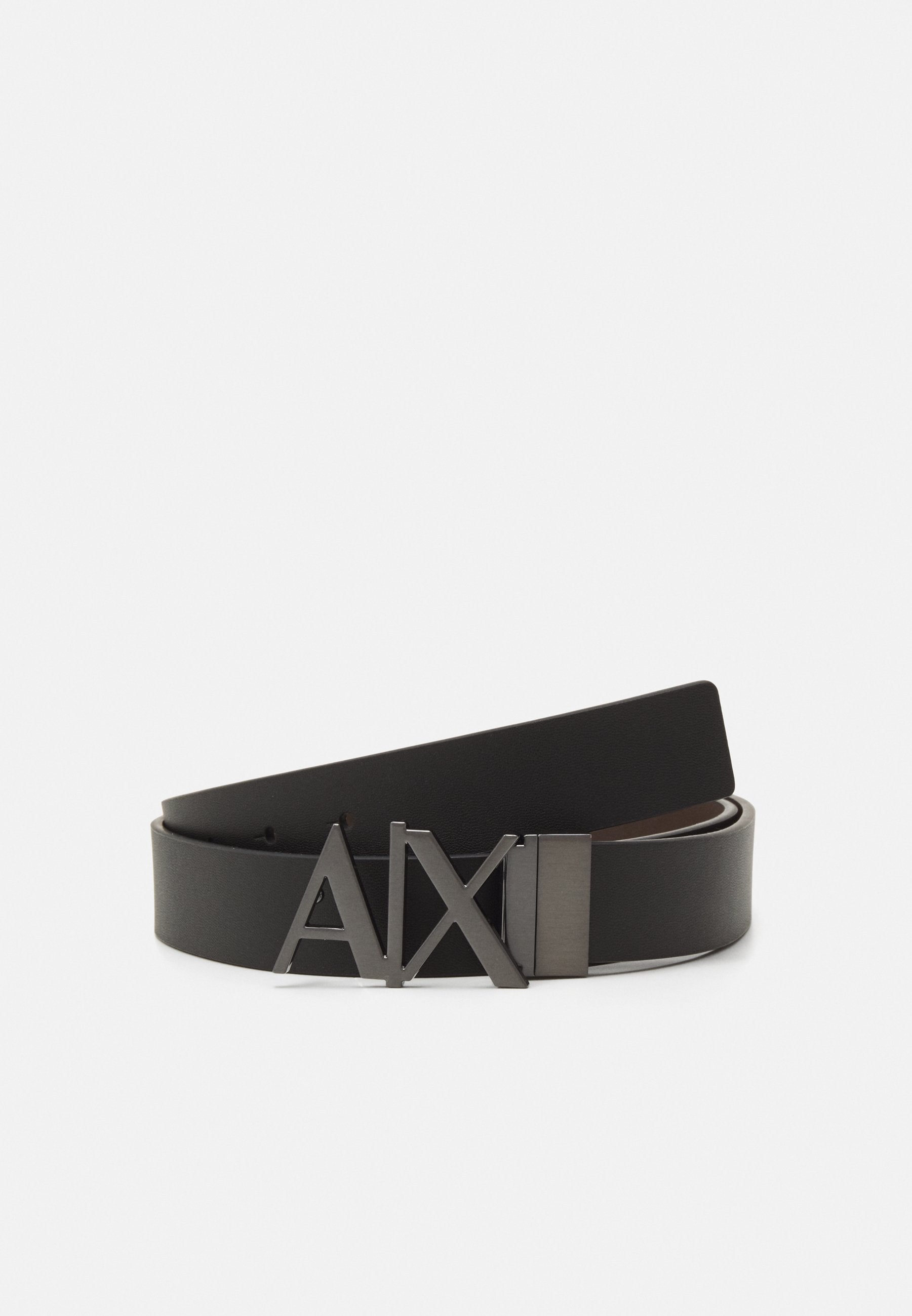 REVERSIBLE PLATE UNISEX - Belt - black/dark brown