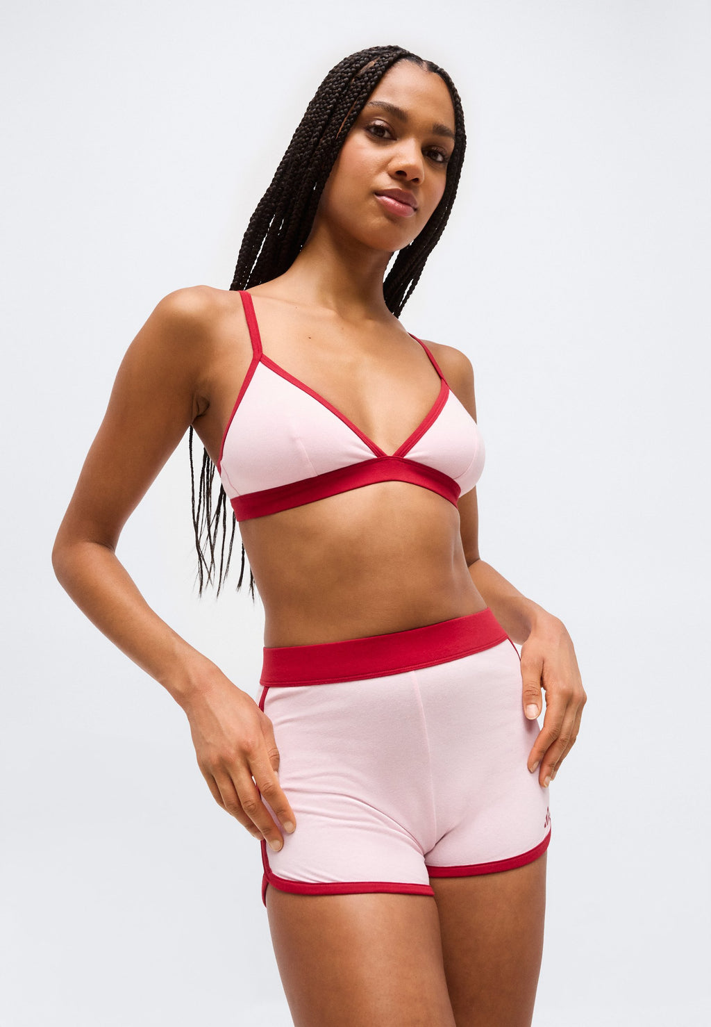 Boyshorts - clear pink