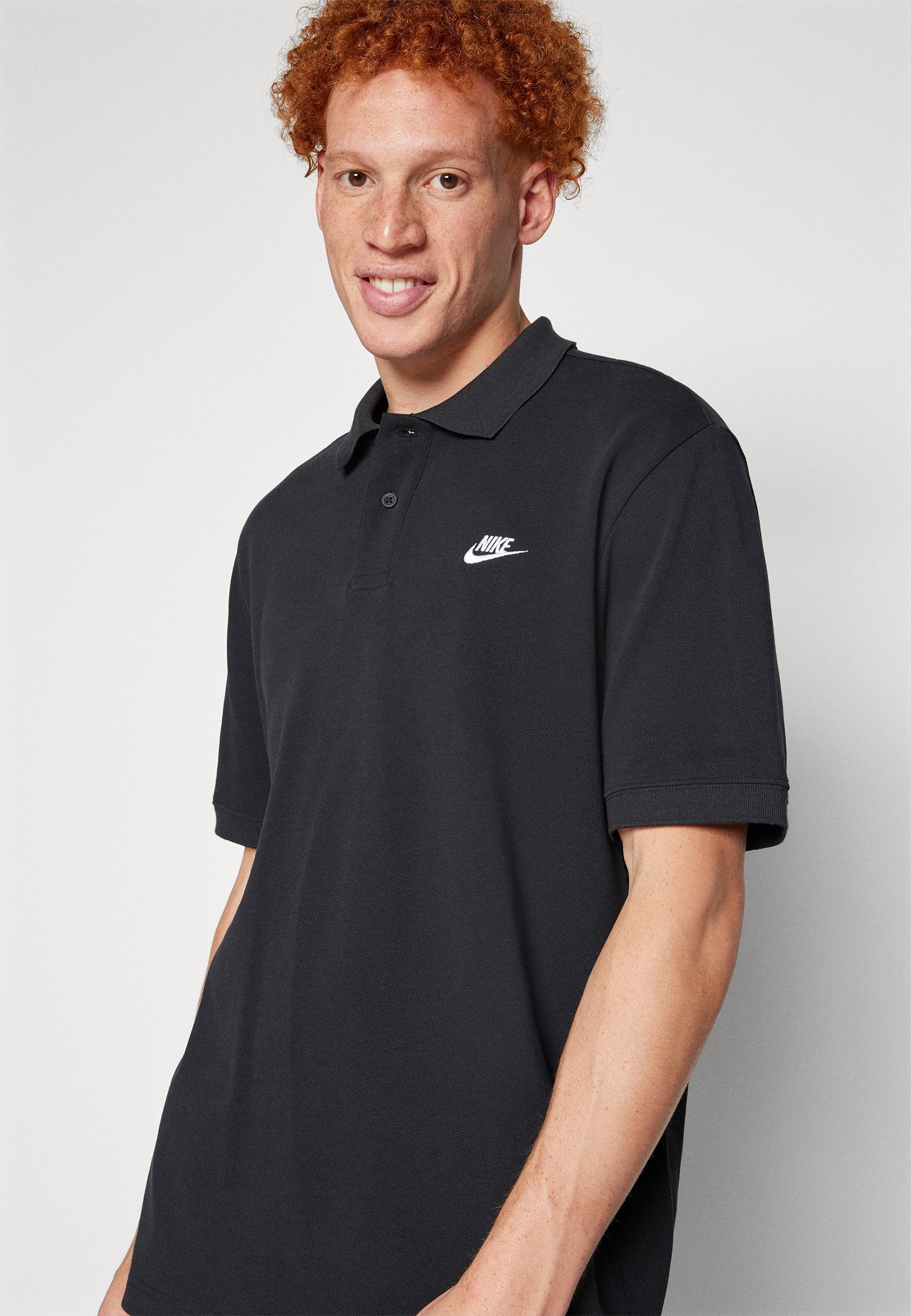 Polo shirt - black/white