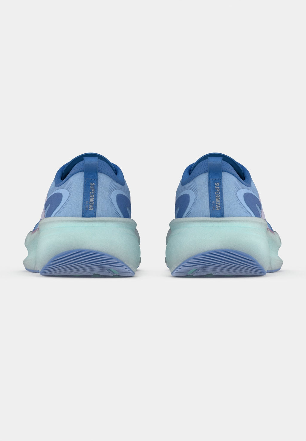 SUPERNOVA GLIDE W - Chaussures de running sur route - glow blue/ice lavender/blue fusion