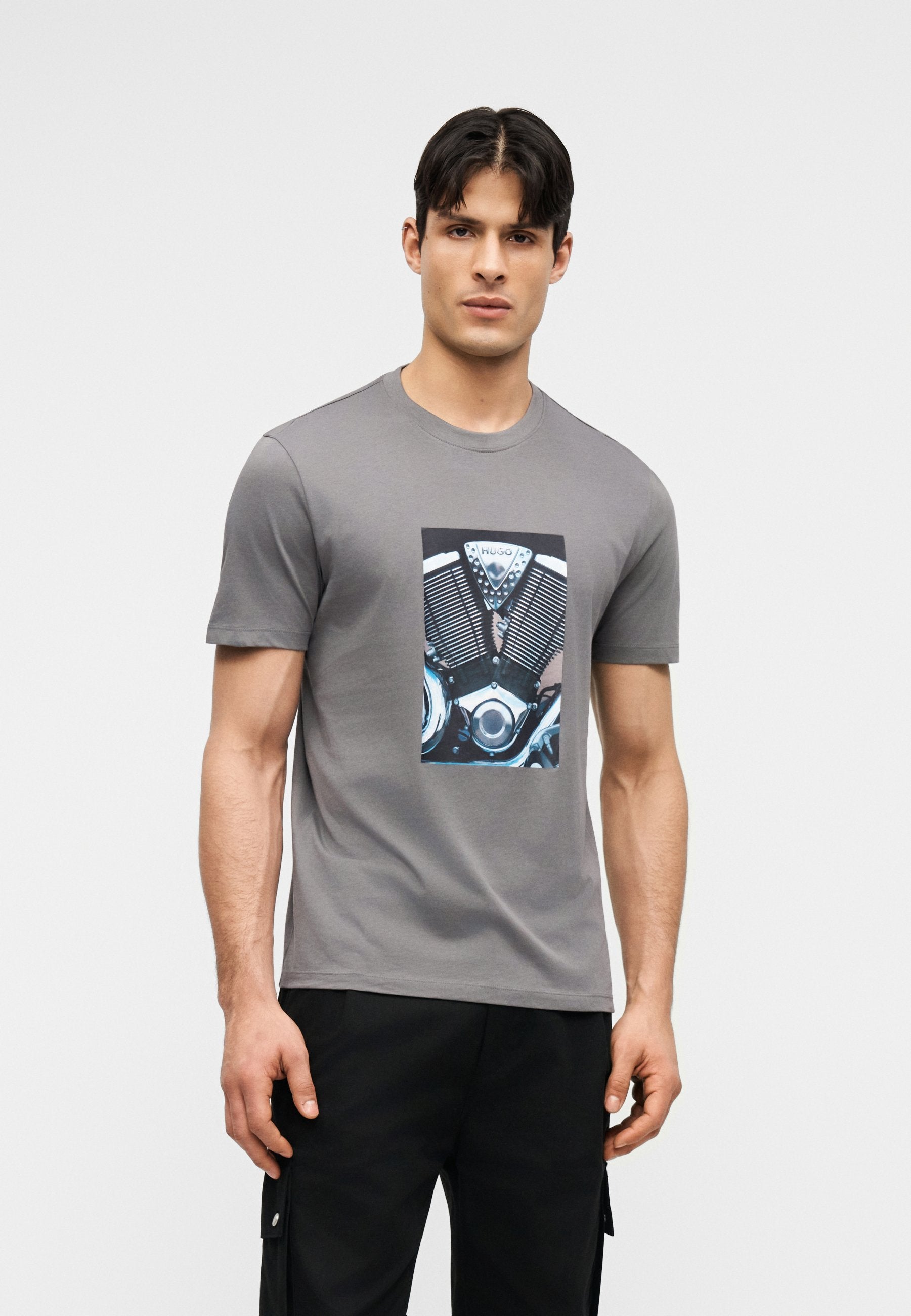 DOSTINO - Print T-shirt - dark grey