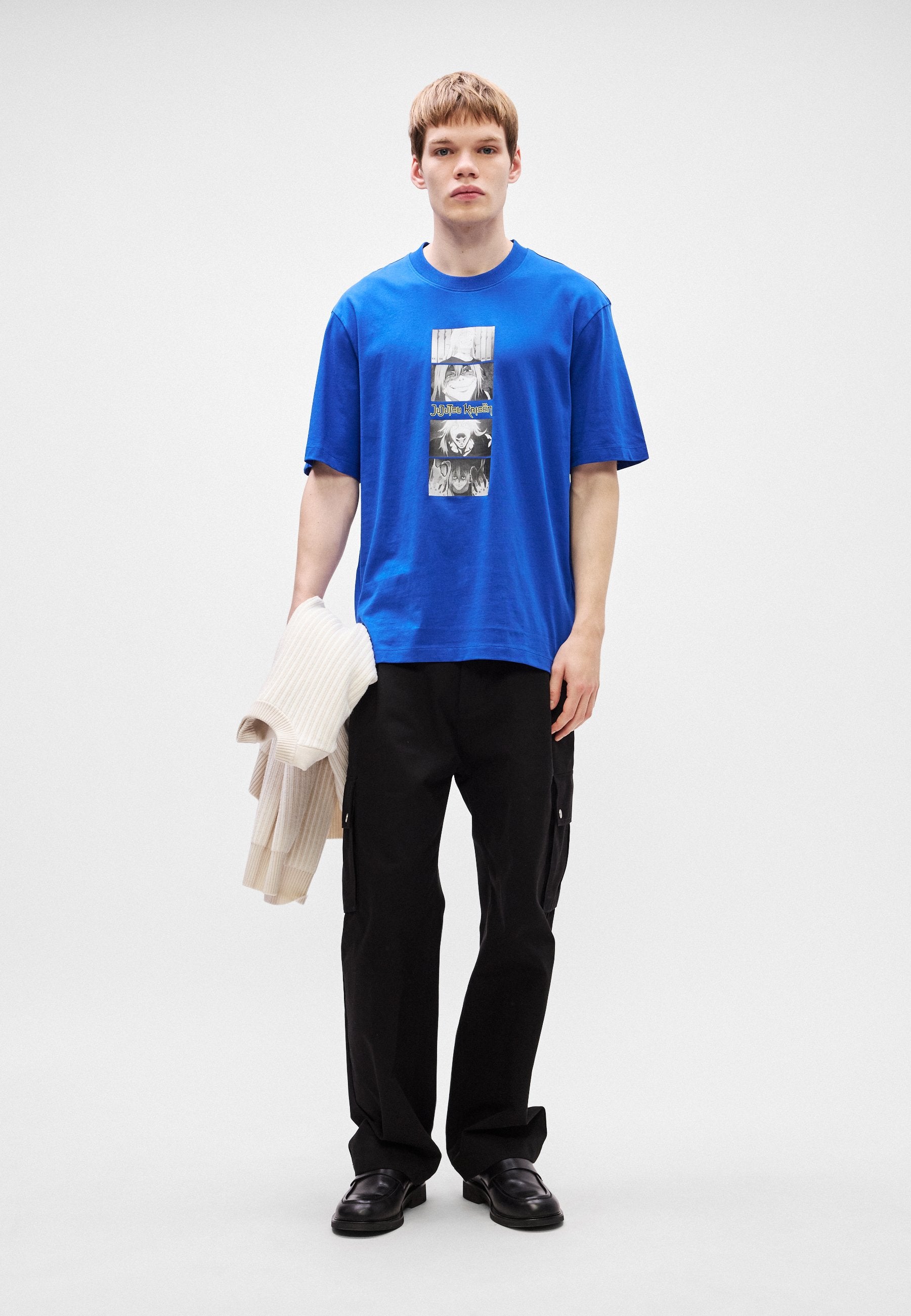 X JUJUTSU KAISEN NULEY - Print T-shirt - open blue
