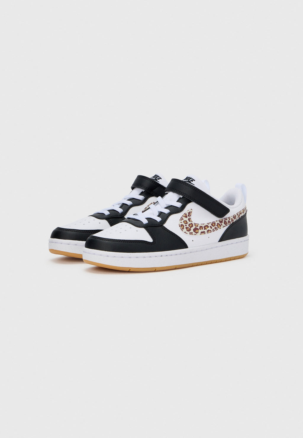 COURT BOROUGH LOW UNISEX - Trainers - black/white/gum/med brown