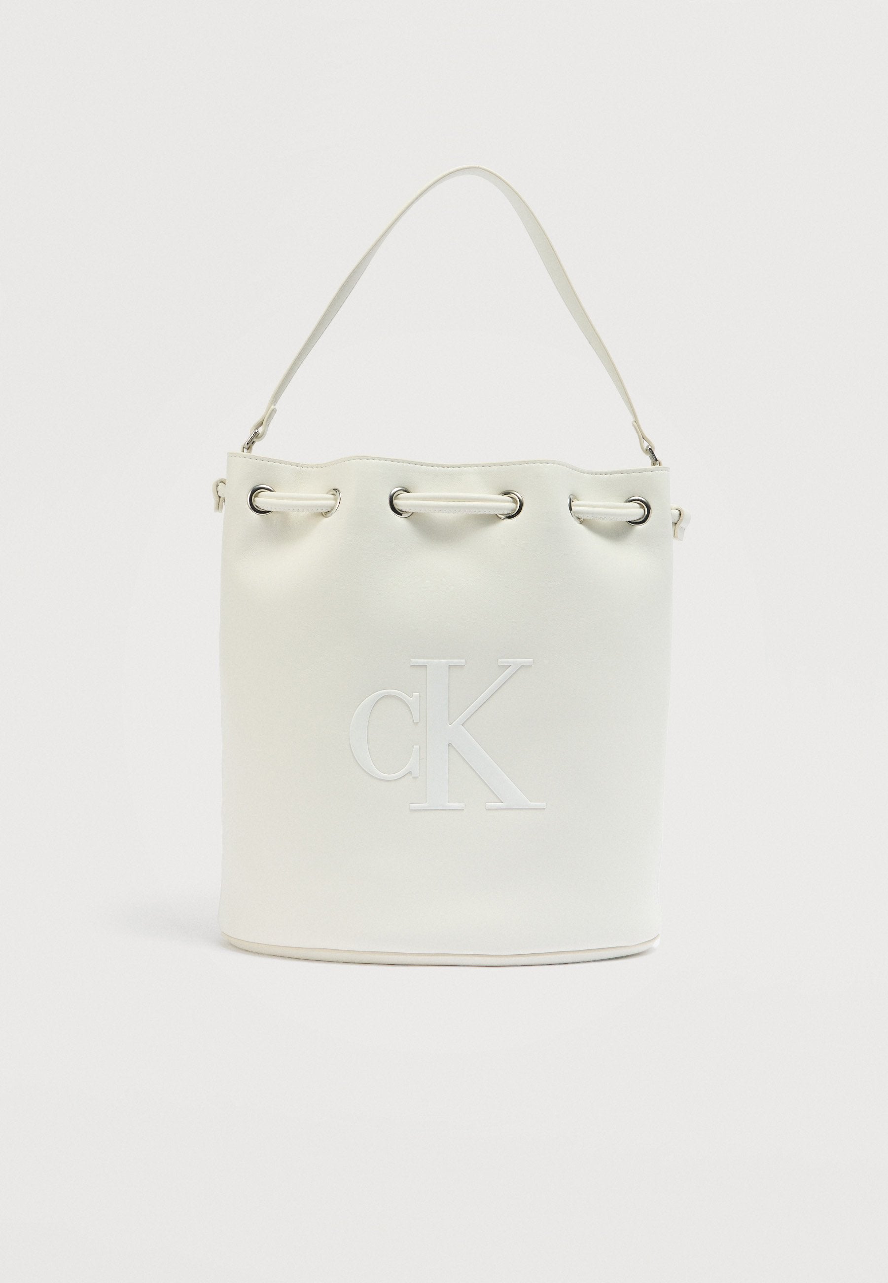 BOLD BUCKET BAG - Handbag - white alyssum