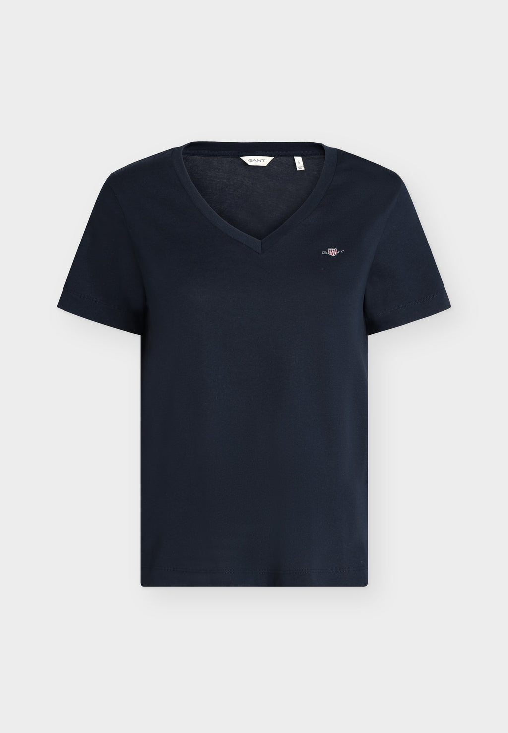 SHIELD V NECK - Basic T-shirt - evening blue