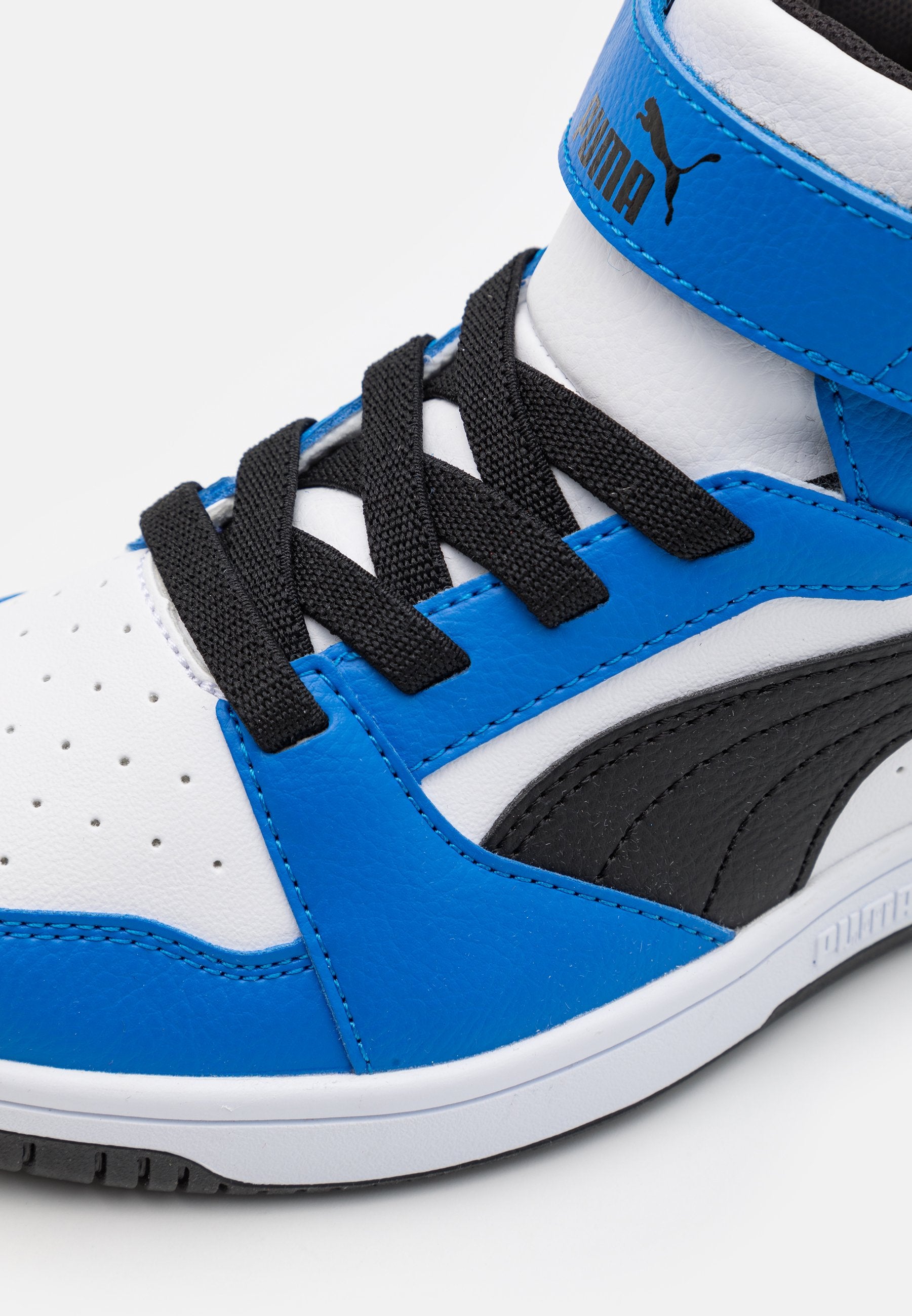 REBOUND V6 MID UNISEX - High-top trainers - white/black/racing blue