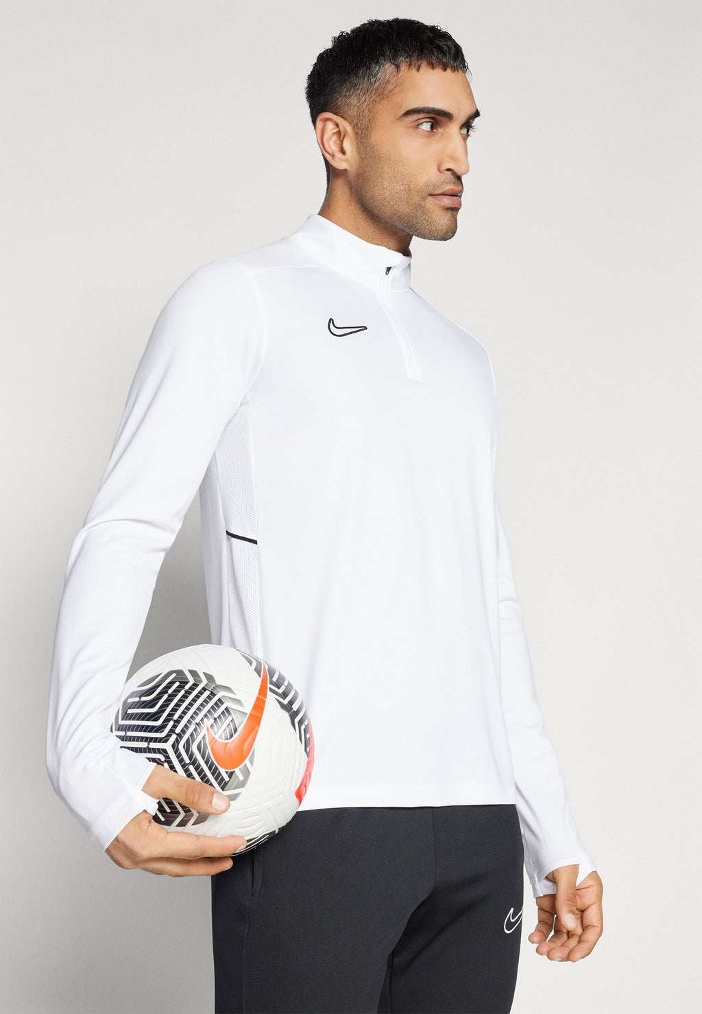 NIKE ACADEMY - قميص بأكمام طويلة - أبيض أبيض أسود