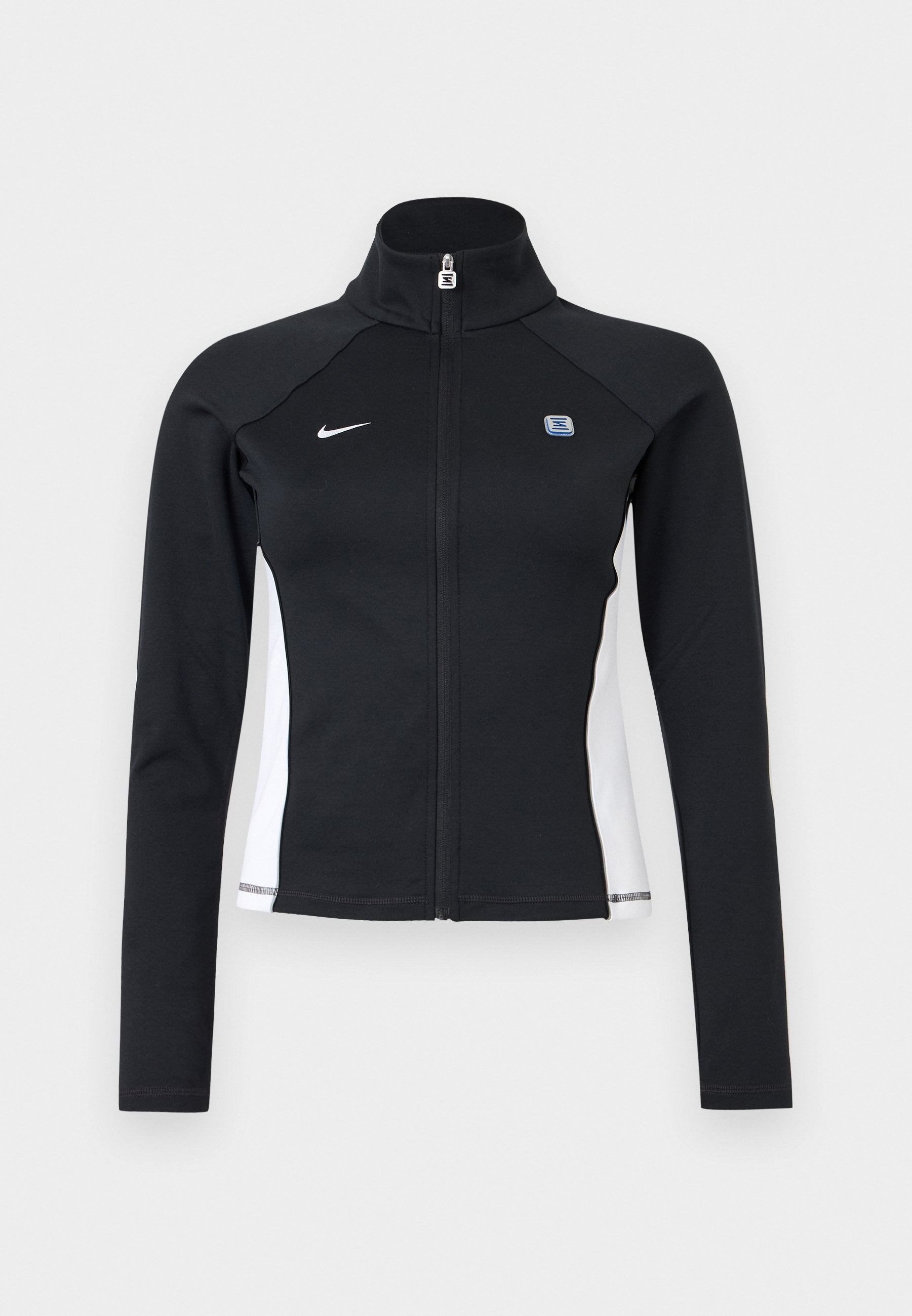 LONG SLEEVE - Zip-up sweatshirt - black/white