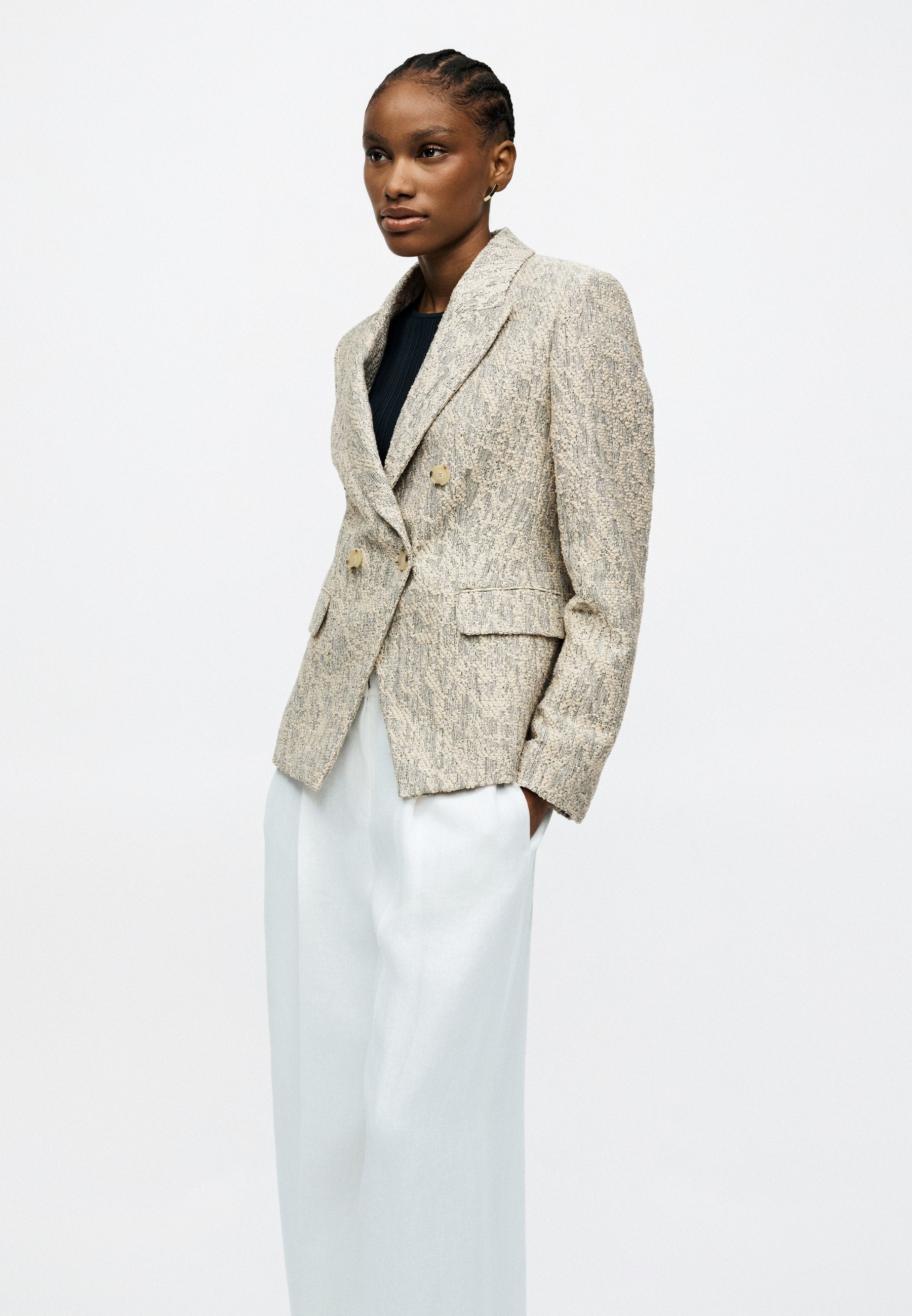 TIANA - Trousers - white