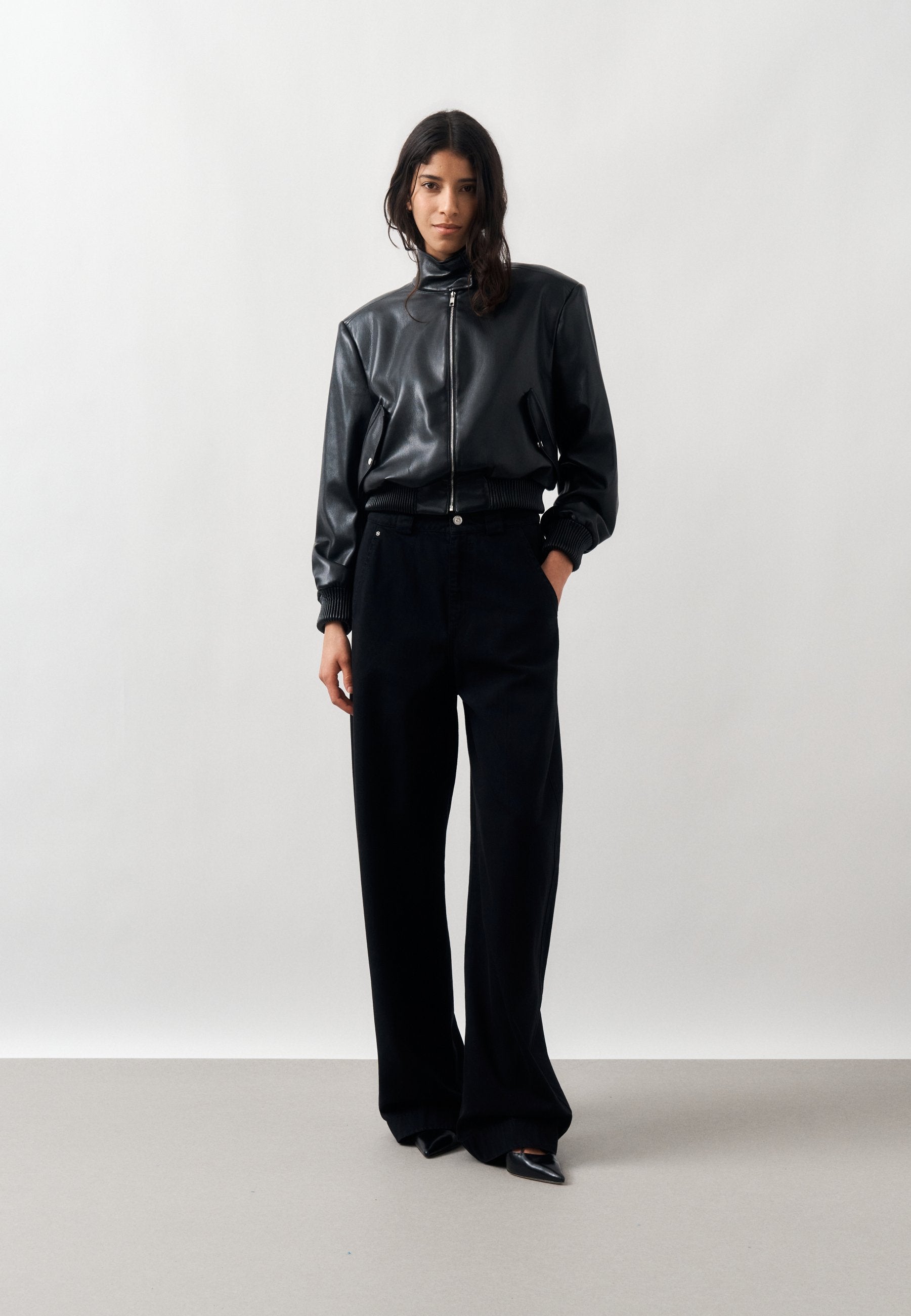 SEASONAL BARREL - Wide Leg - charcol