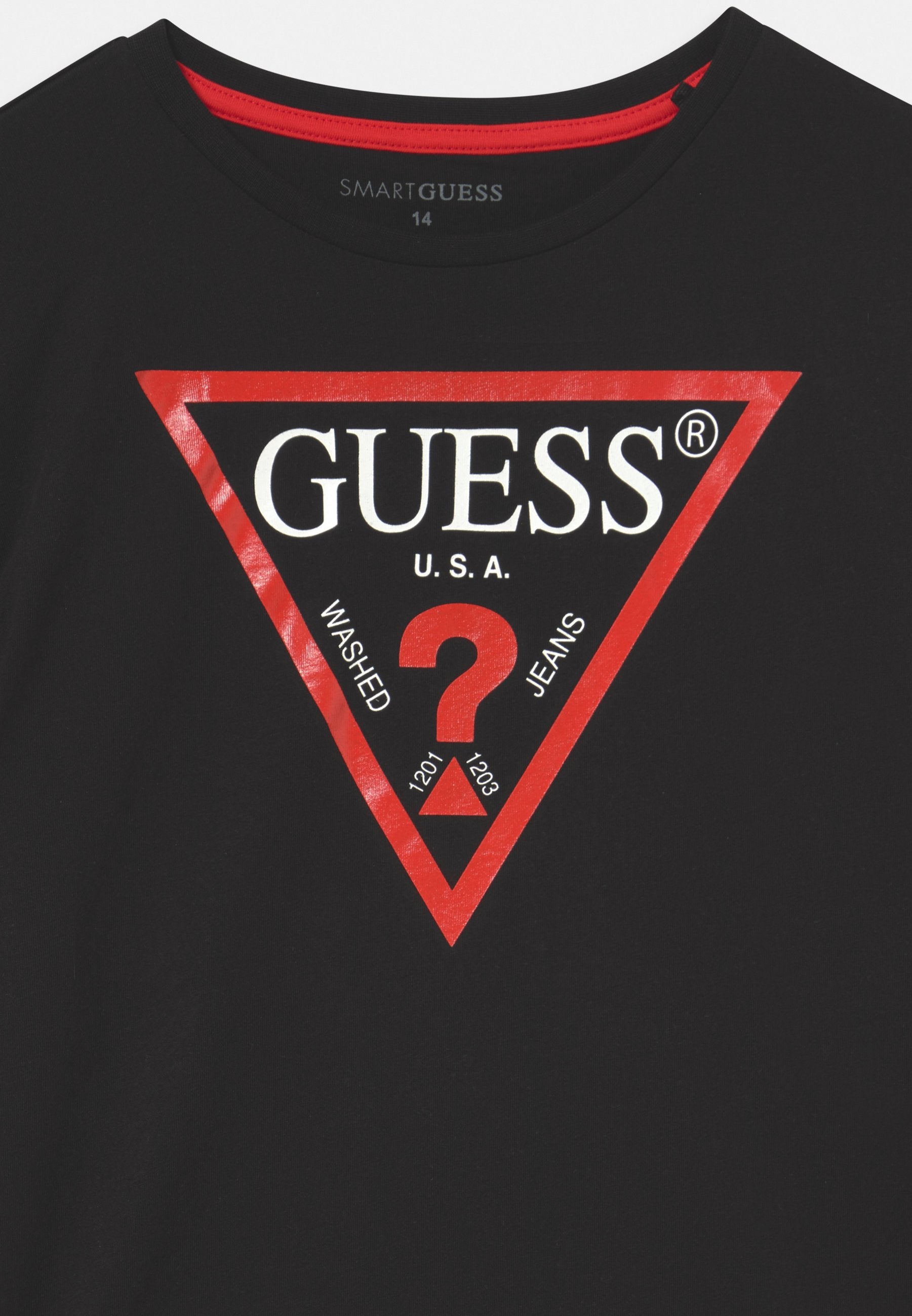 JUNIOR CORE - Print T-shirt - jet black