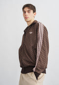 FIREBIRD MONOGRAM - Zip-up sweatshirt - aurora coffee/earth strata/sandy pink