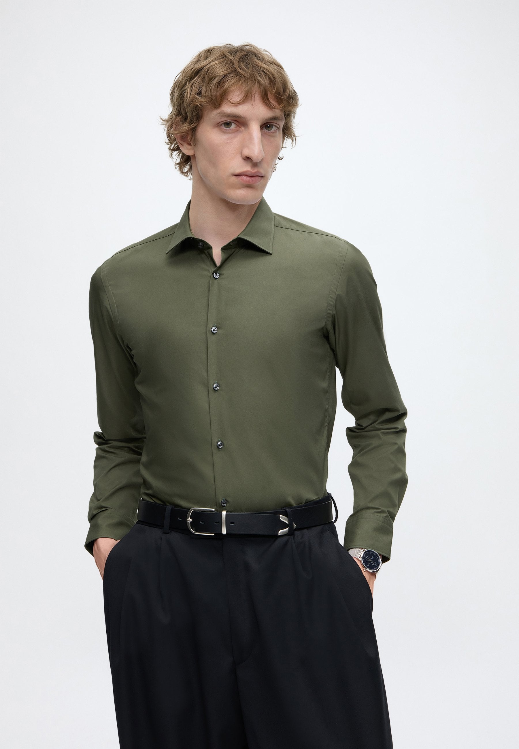 KENNO - Chemise - vert ouvert