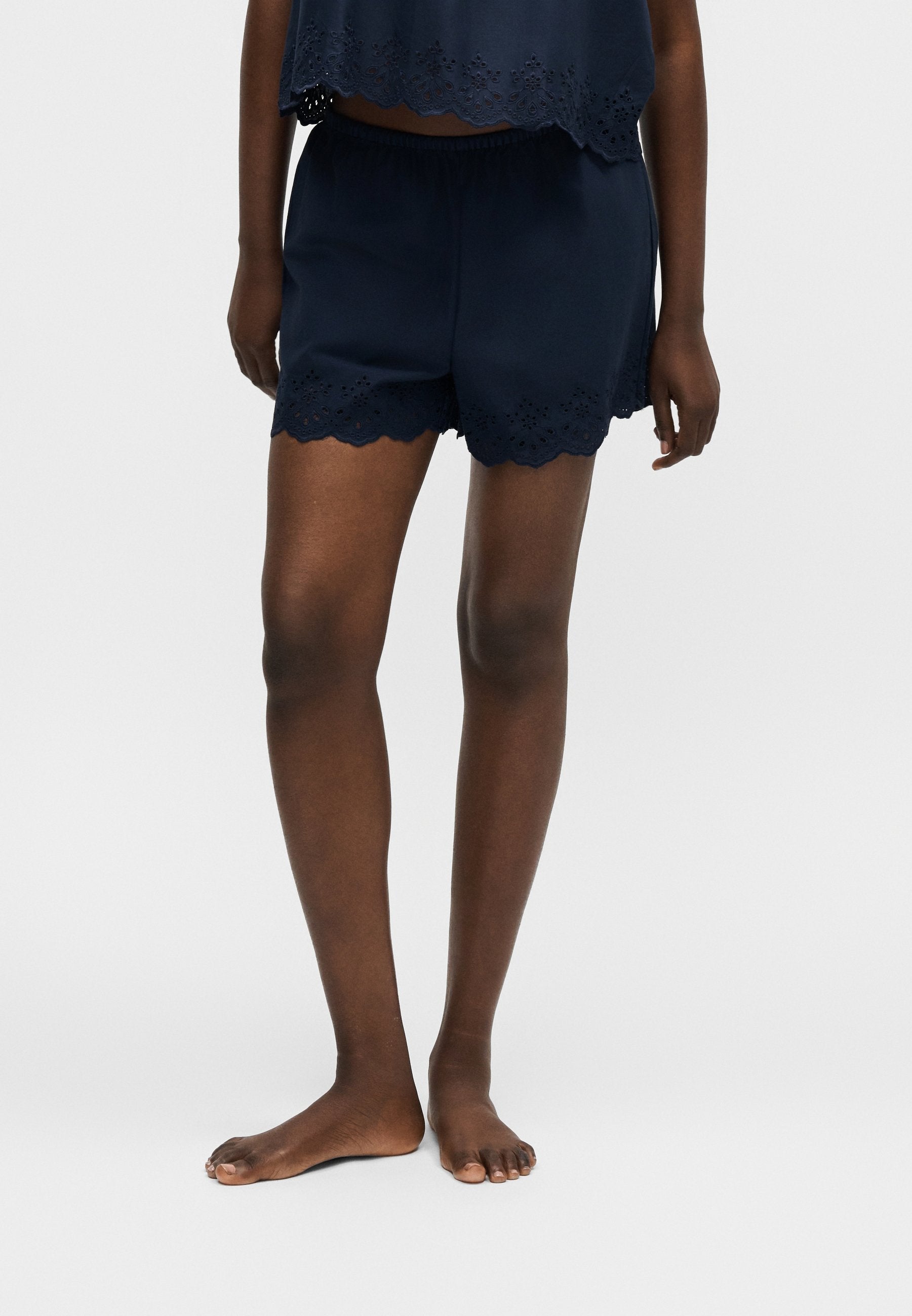 EYELET - Pyjama bottoms - navy uniform