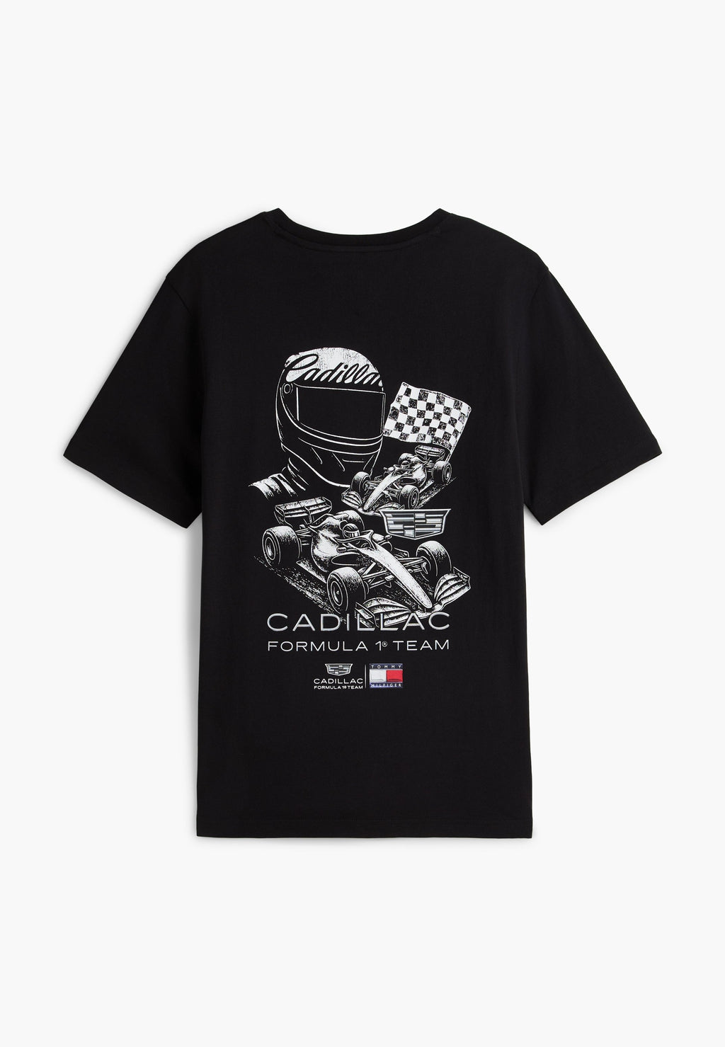 TH X CADILLAC FORMULA 1 TEAM CAR GRAPHIC BLACK TEE UNISEX - Print T-shirt - black