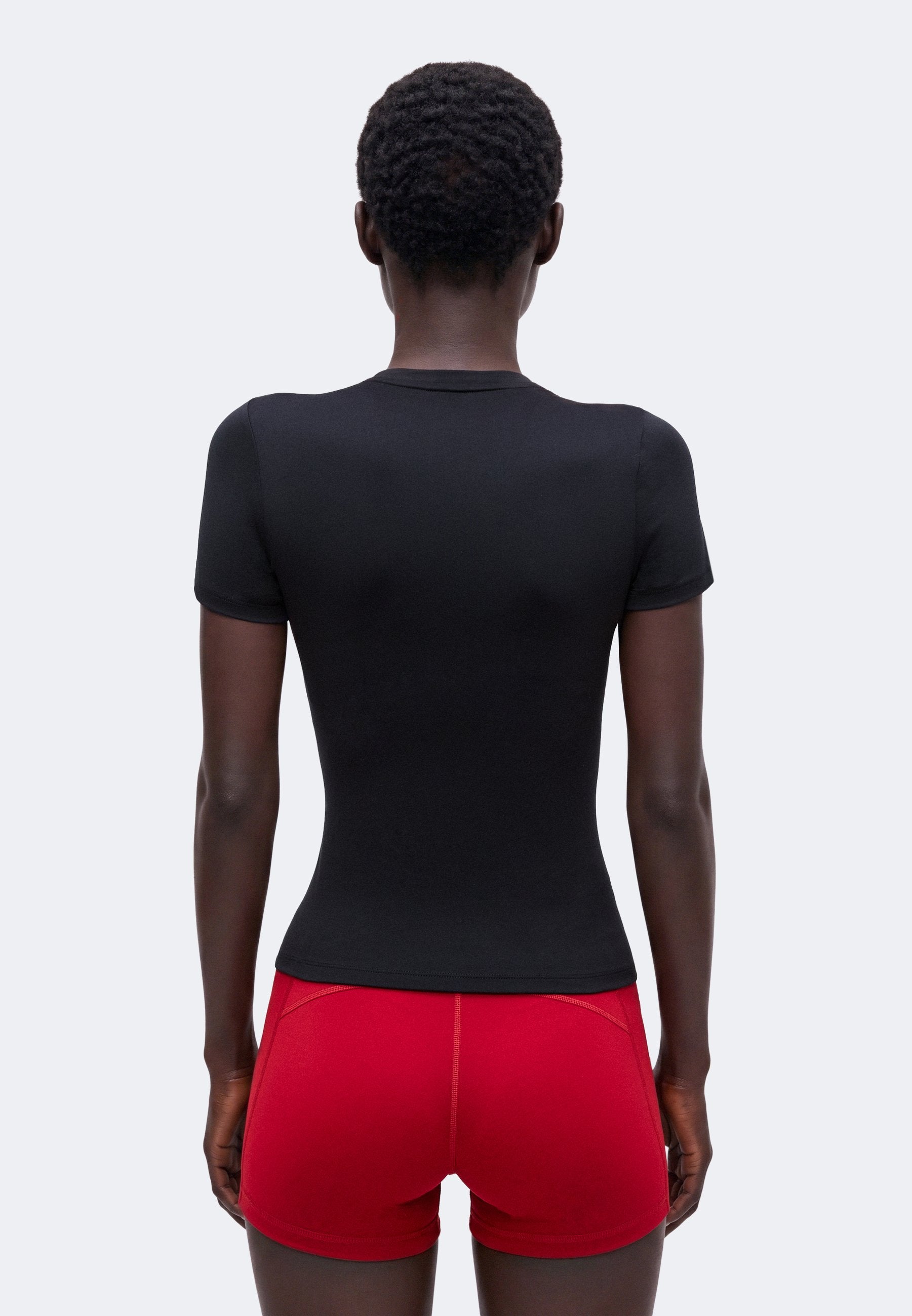 ONE FITTED - Sports T-shirt - black/white