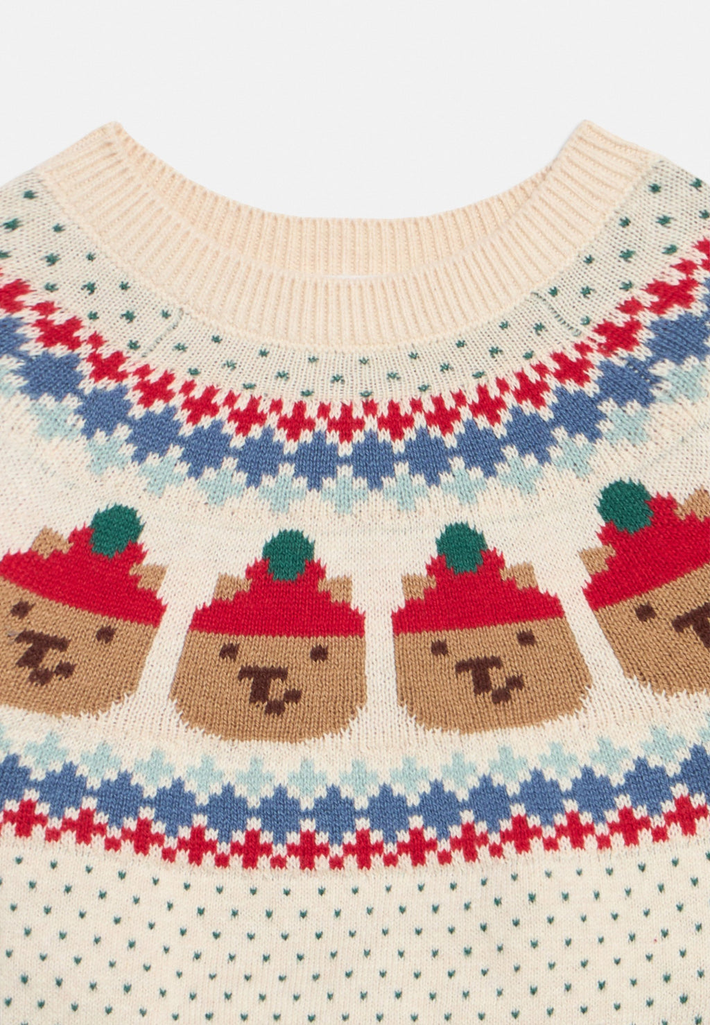 BABY BEAR FAIR ISLE SWEATER OUTFIT SET - Jumper - beige