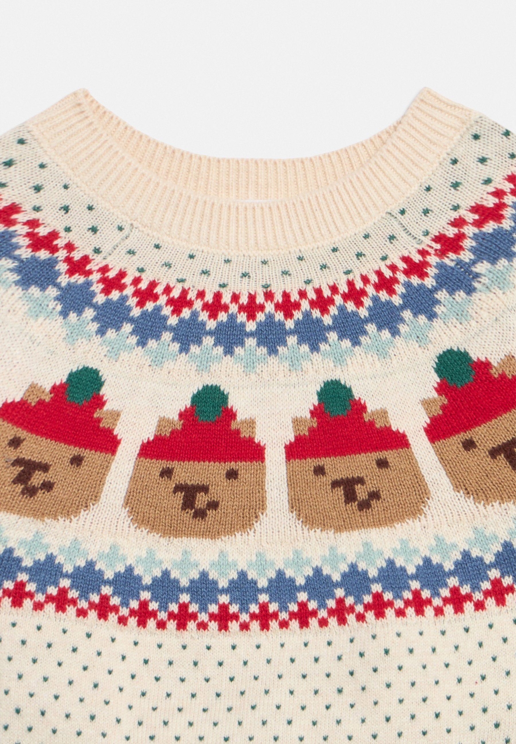 BABY BEAR FAIR ISLE SWEATER OUTFIT SET - Jumper - beige