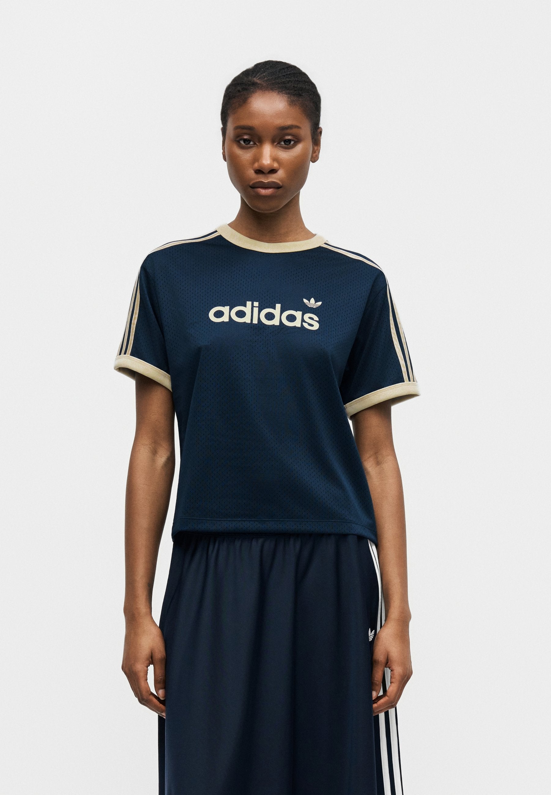 TEE - T-shirt imprimé - indigo nuit/vanille chaude