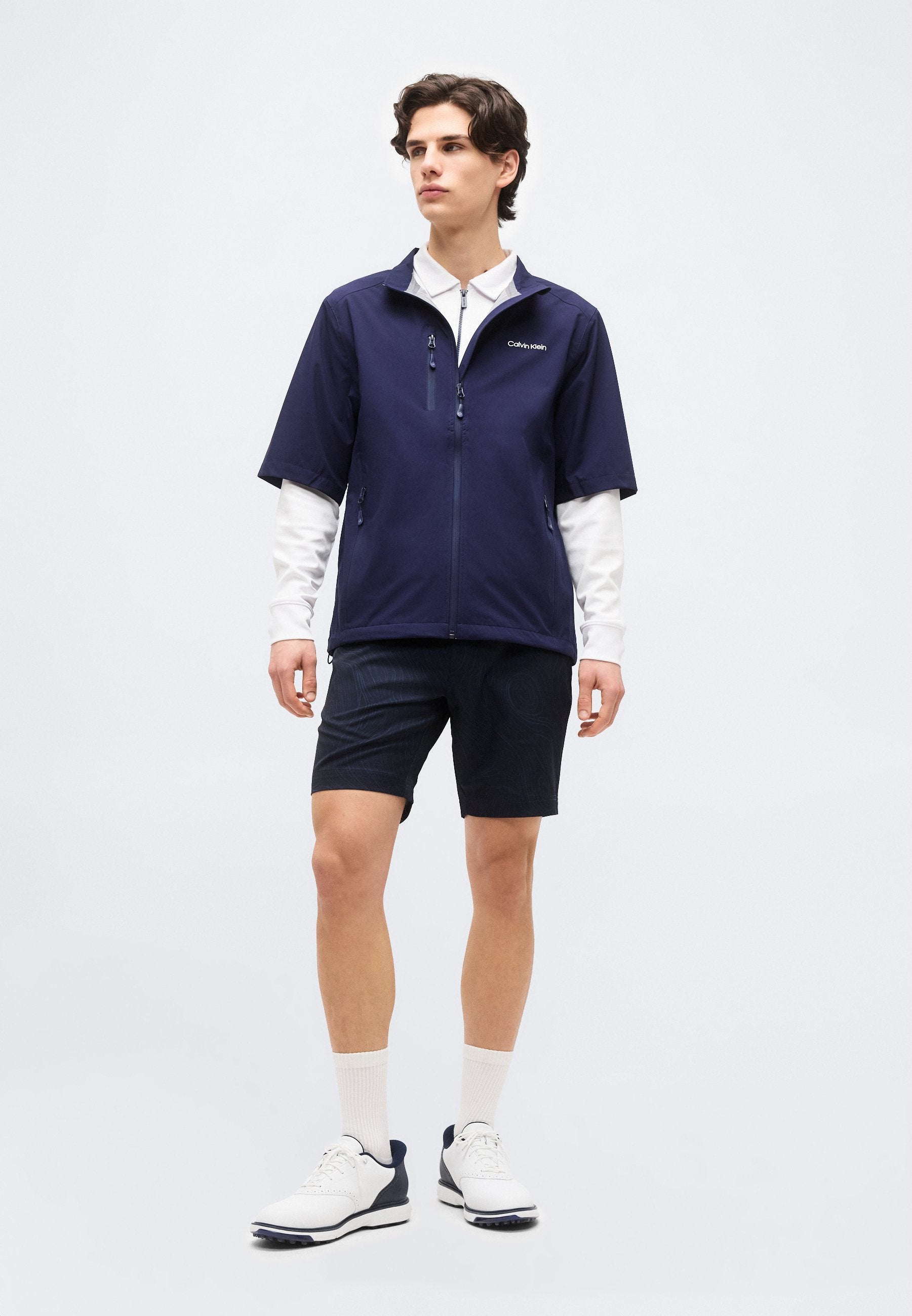 ACRES SHORT SLEEVE WATERPROOF JACKET - Outdoor jacket - navy