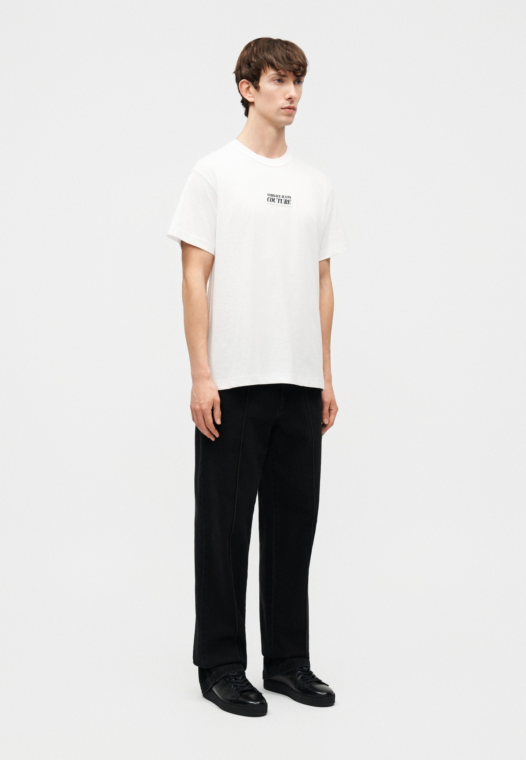PATCH SQUARE - Basic T-shirt - white