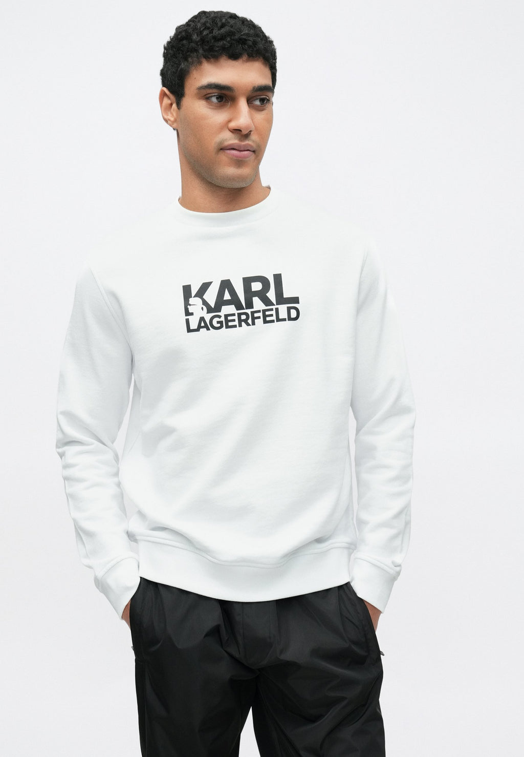 CREW NECK - Sweatshirt - white