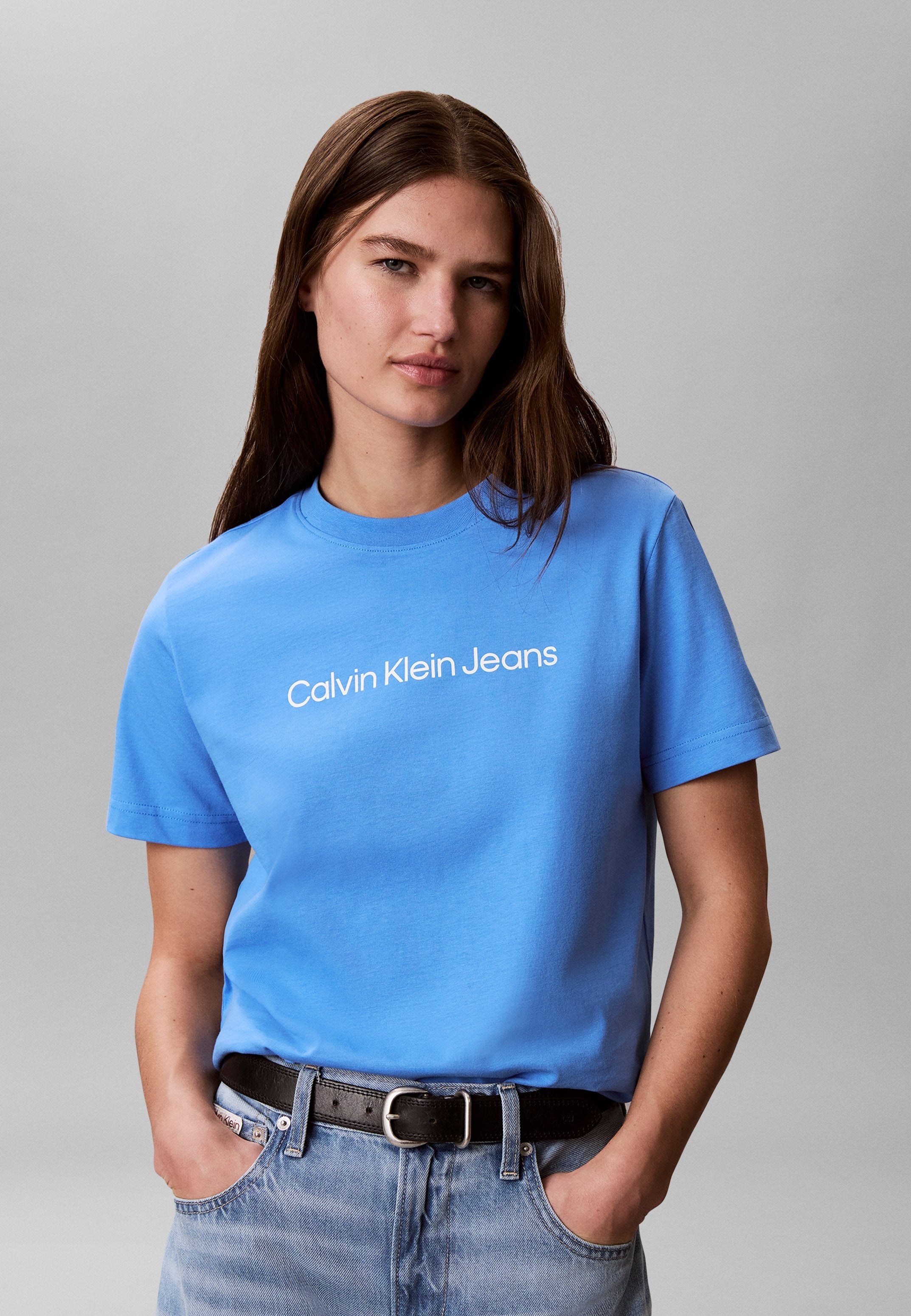 LOGO CLASSIC TEE - Print T-shirt - marina