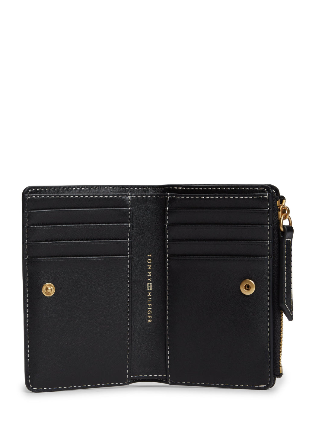 LOGO PLAQUE LEATHER BIFOLD WALLET - Wallet - black