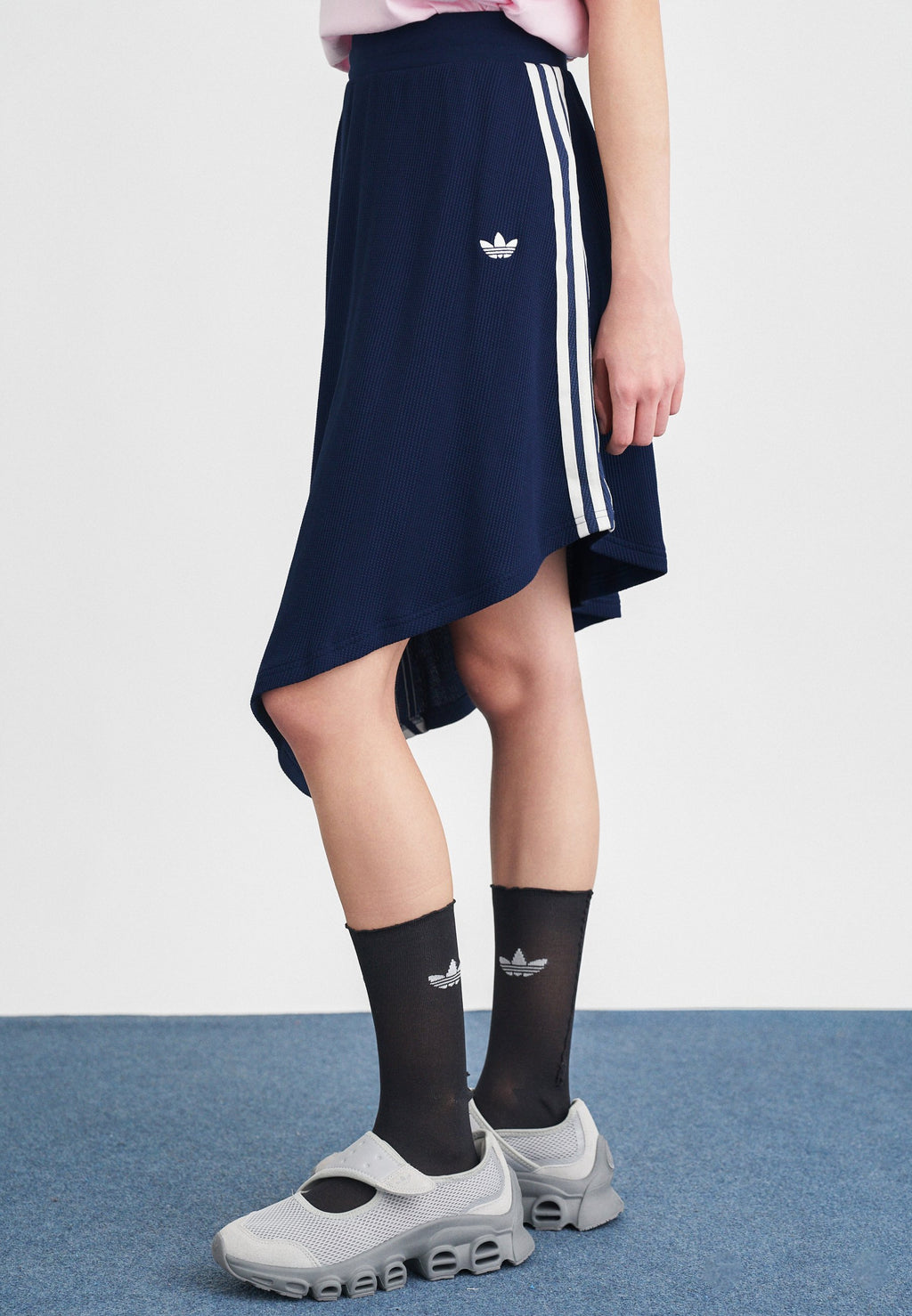 ASYMETRIC SKIRT - A-line skirt - night indigo