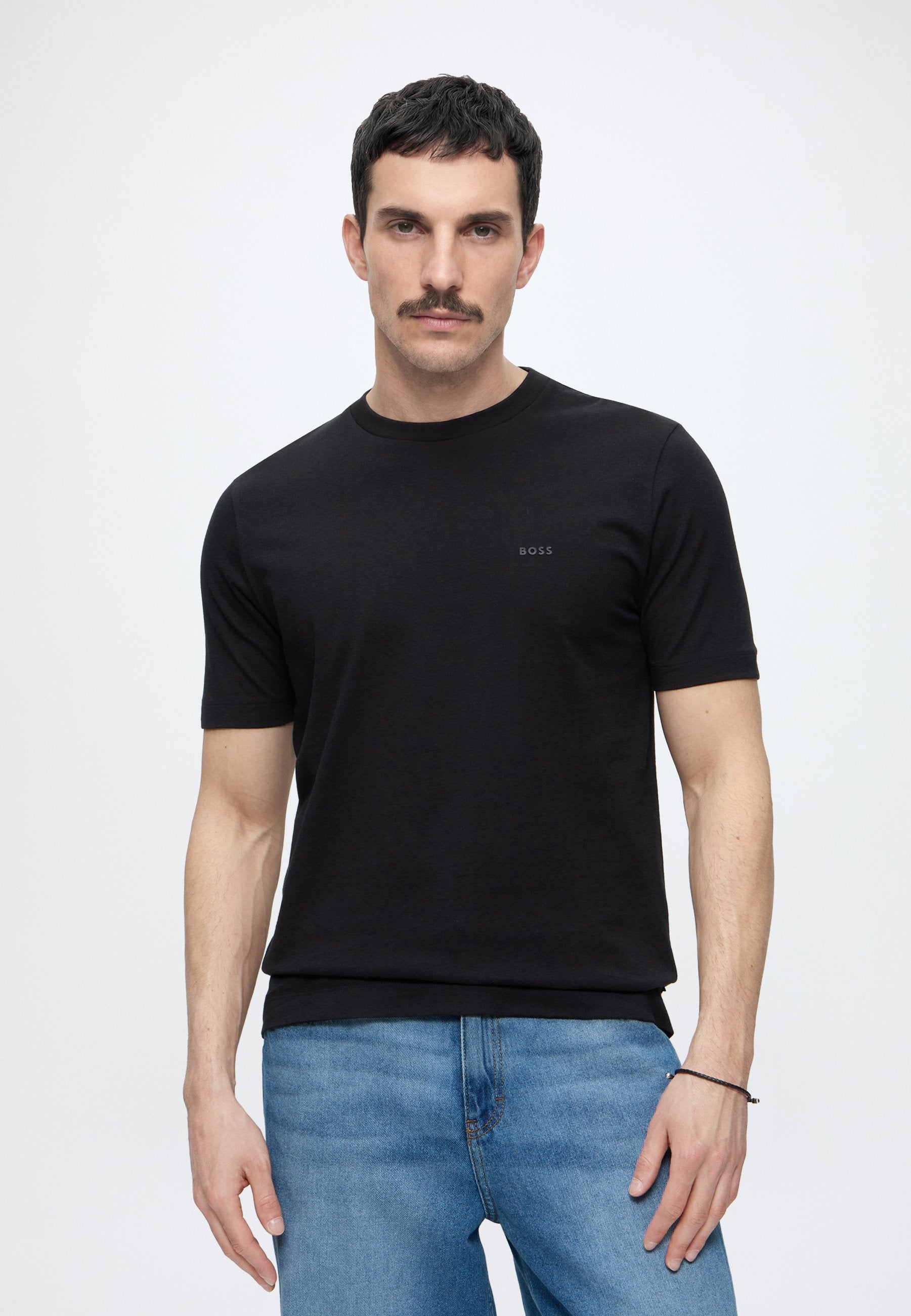 THOMPSON - Basic T-shirt - black