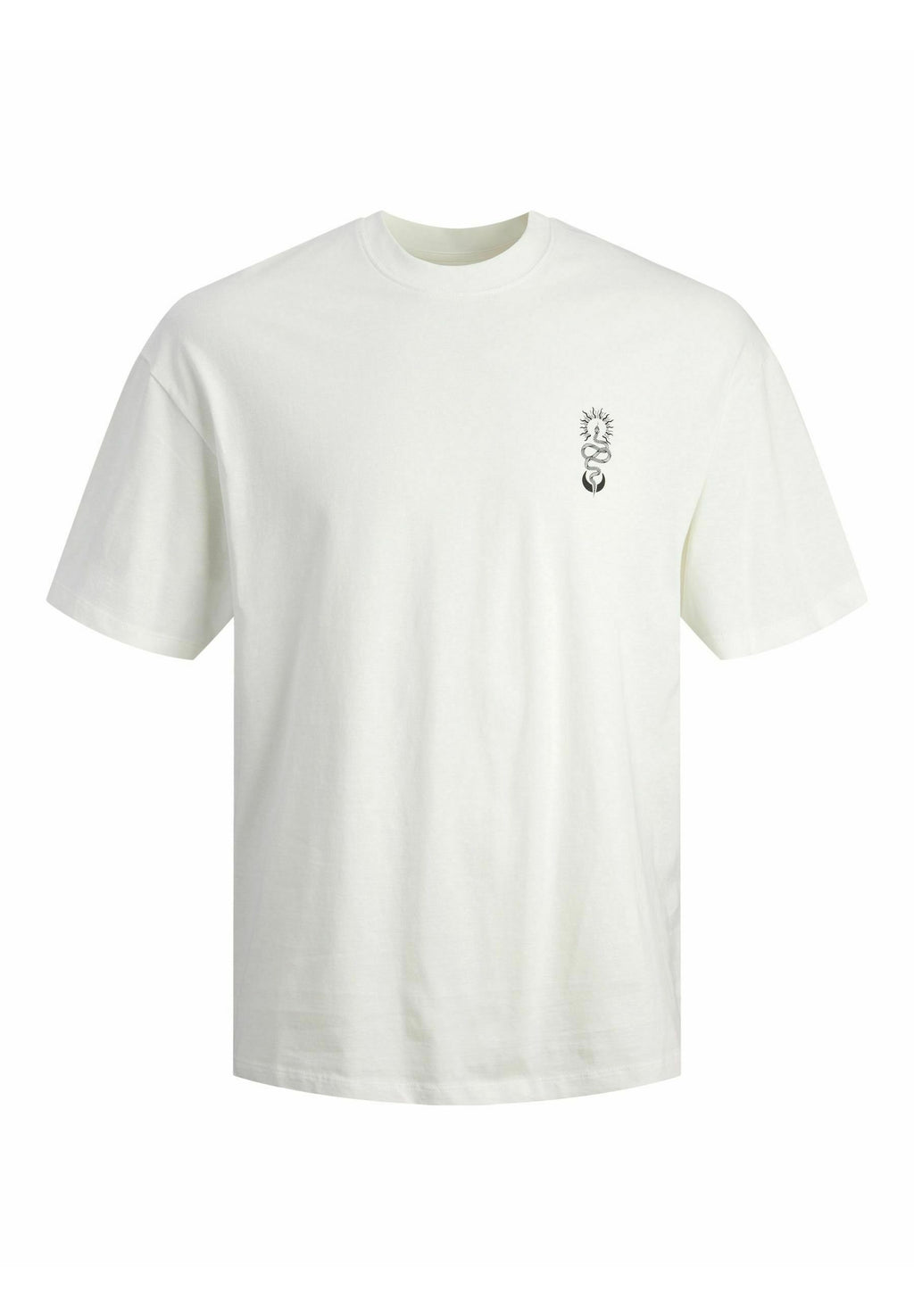 JJHEKTOR TEE CREW NECK - T-shirt imprimé - cloud dancer