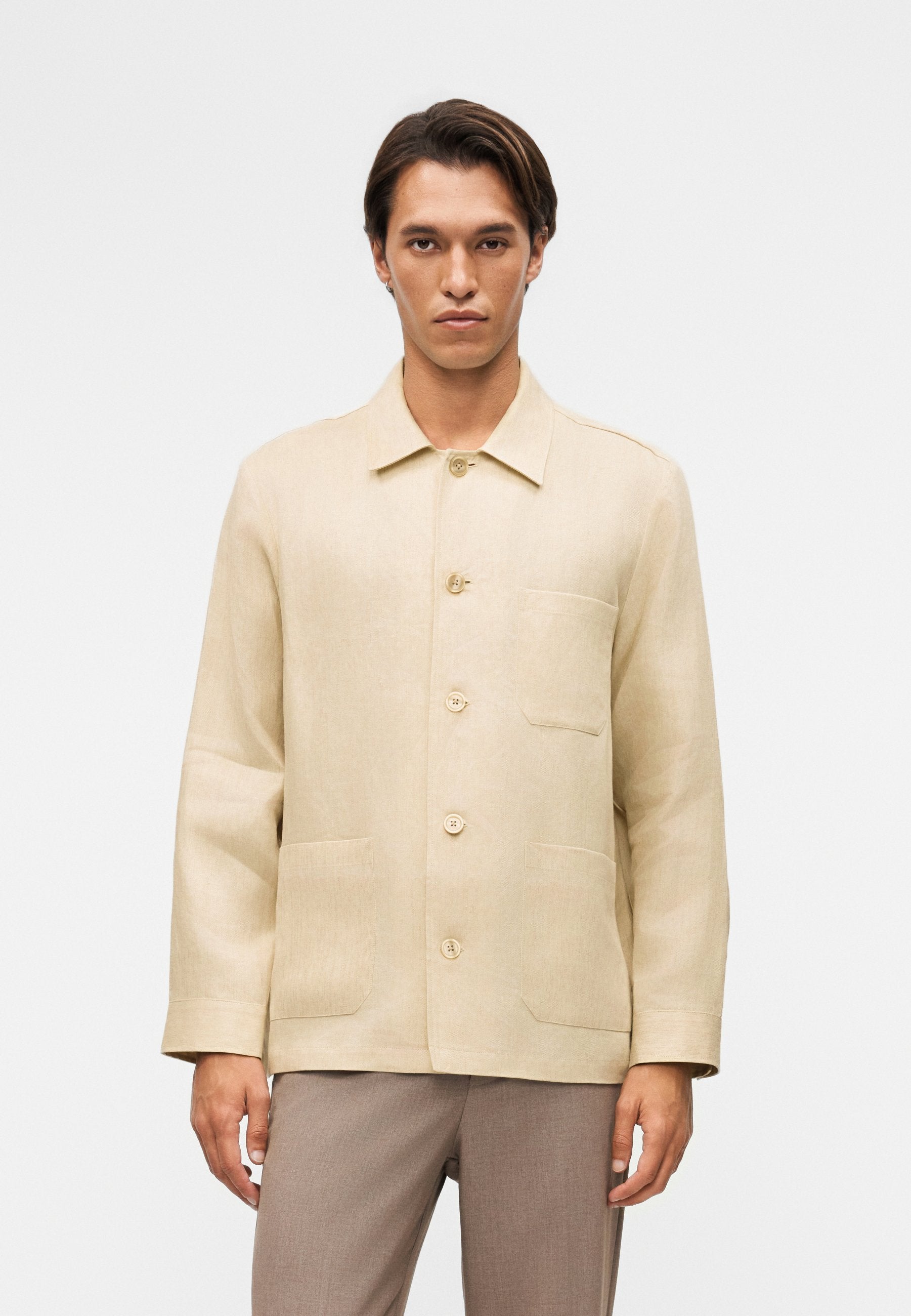H-CAI-K-3P-262 - Summer jacket - open beige