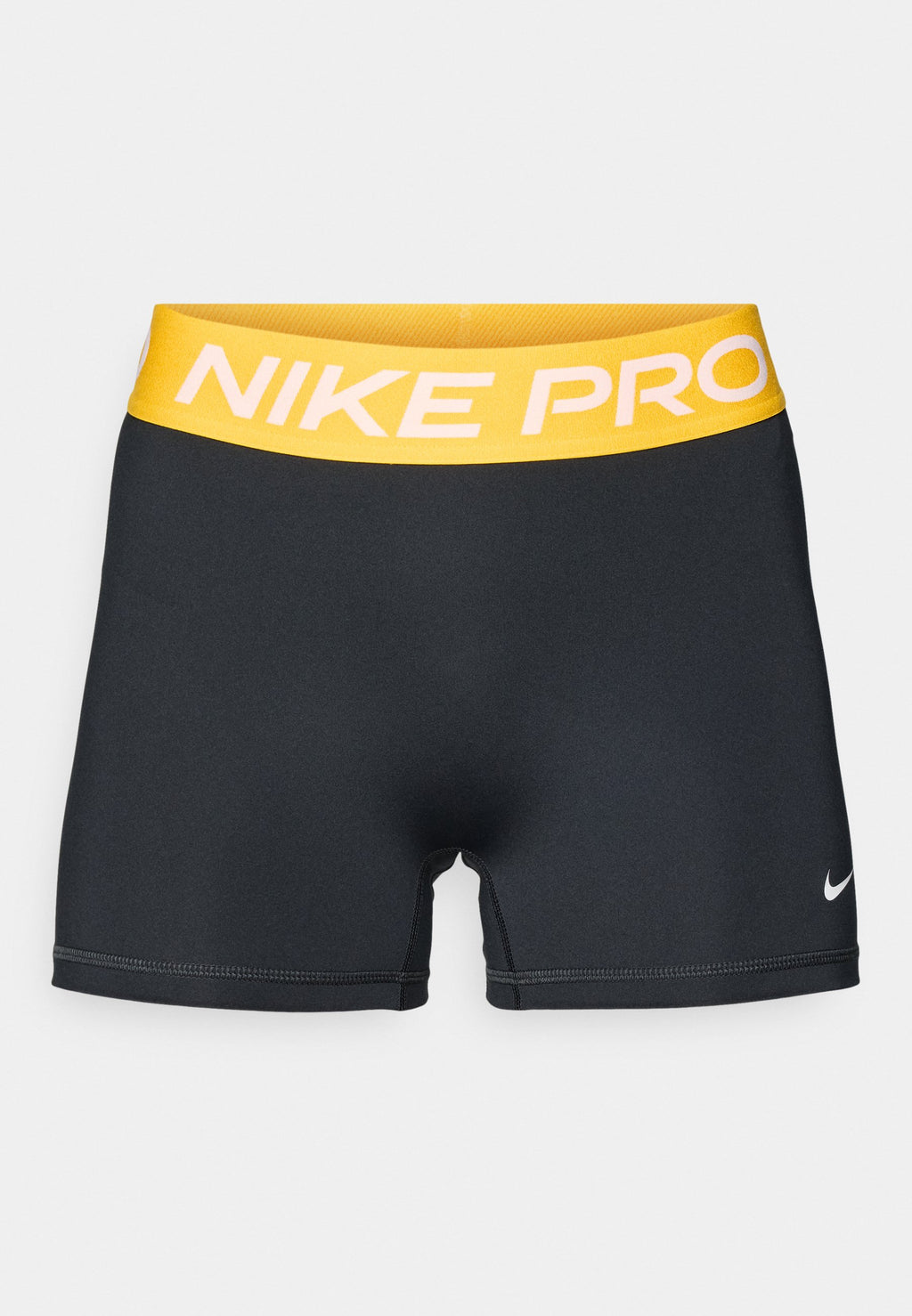 365 SHORT  - Leggings - black/university gold-coloured/white