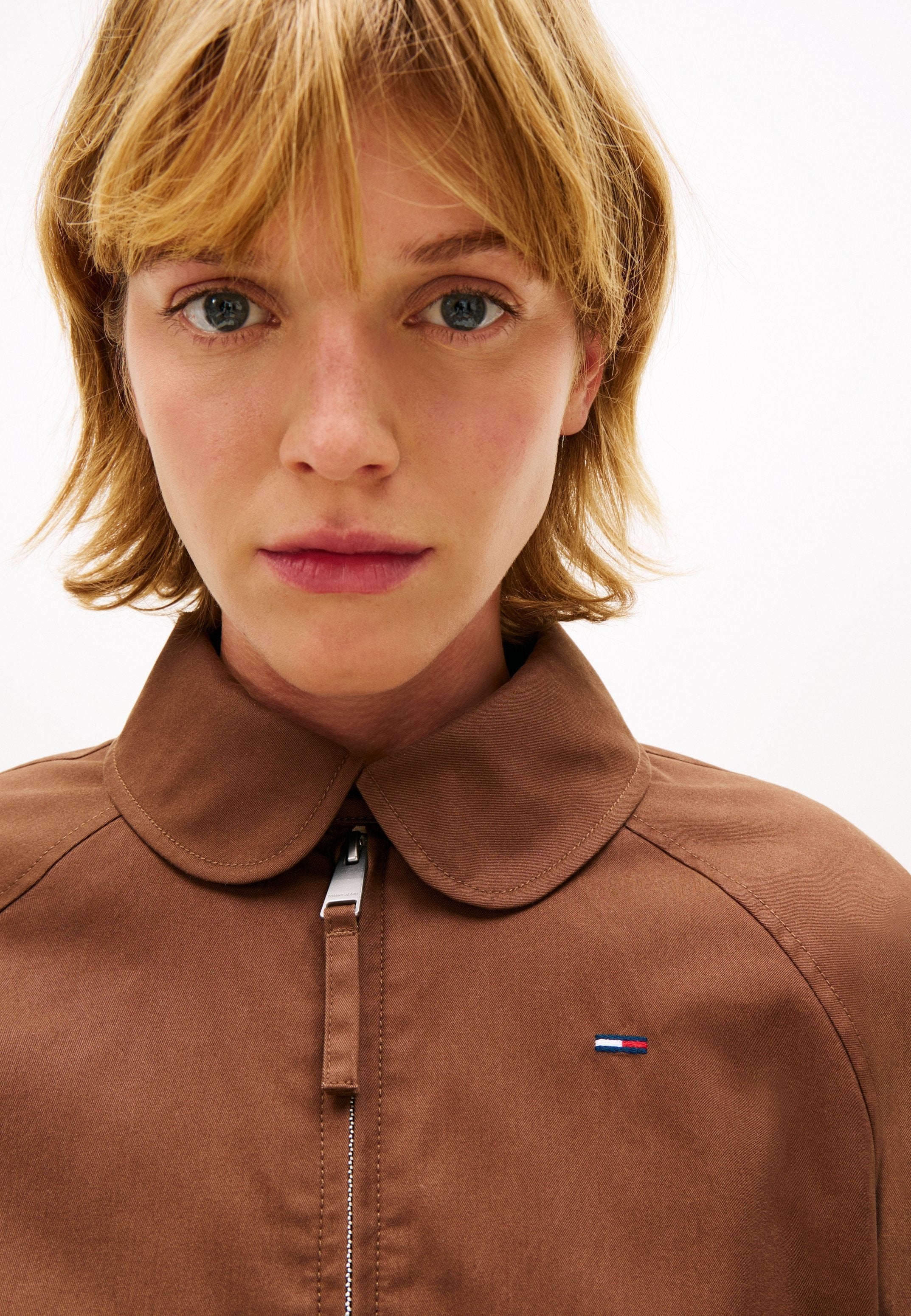 TOMMY BADGE WATER REPELLENT TWILL JACKET - Summer jacket - chicory roast