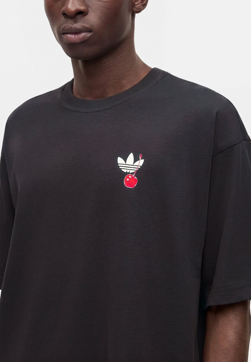 TEE-SHIRT OVERSIZE CAKE UNISEXE - T-shirt imprimé - carbon